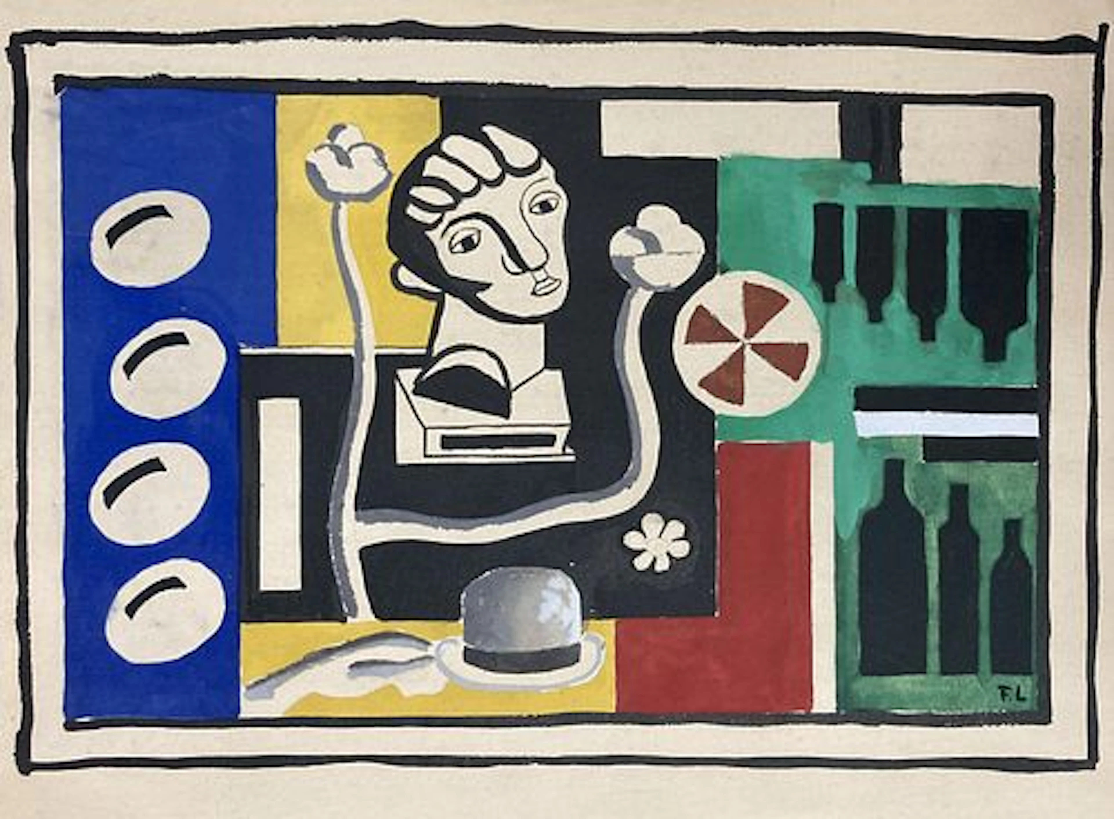 Fernand Leger - Nature morte au buste
