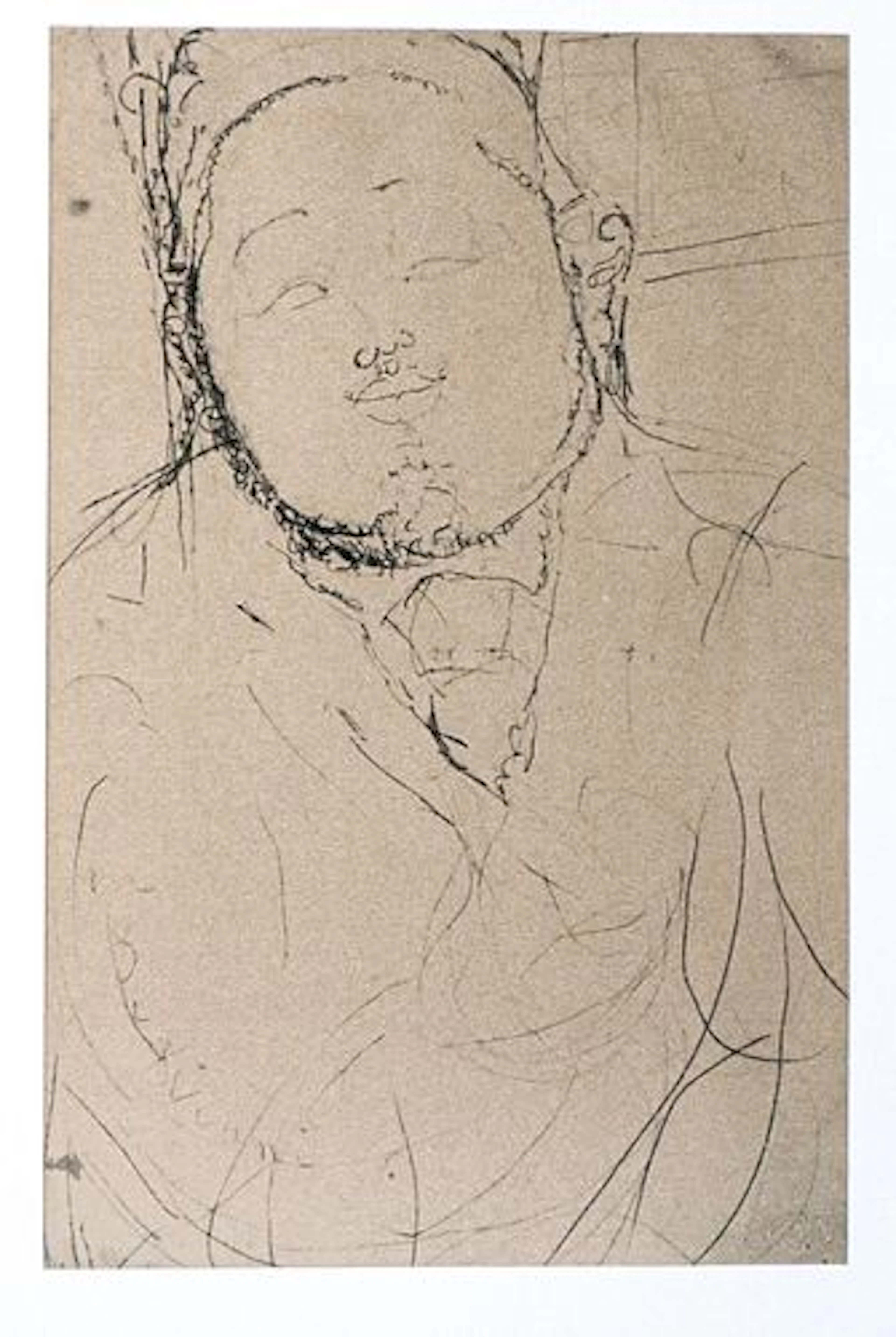 Amedeo Modigliani - Untitled Portrait of a Man (After)