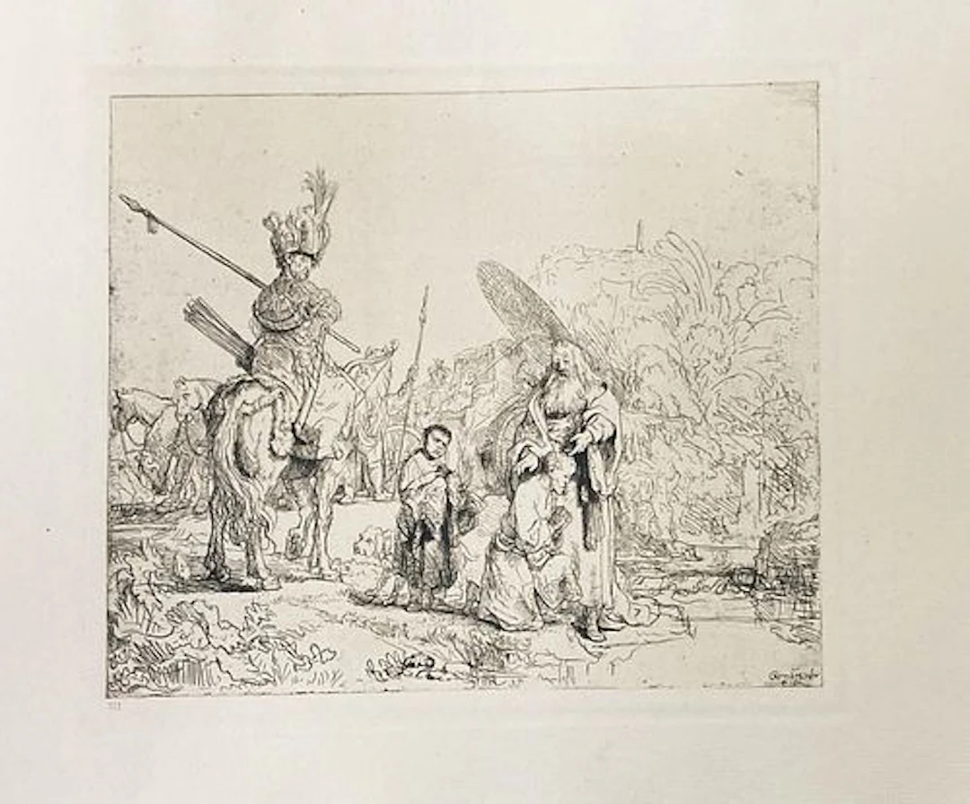 Rembrandt van Rijn (after 1883) - Baptism of the Eunuch c1880