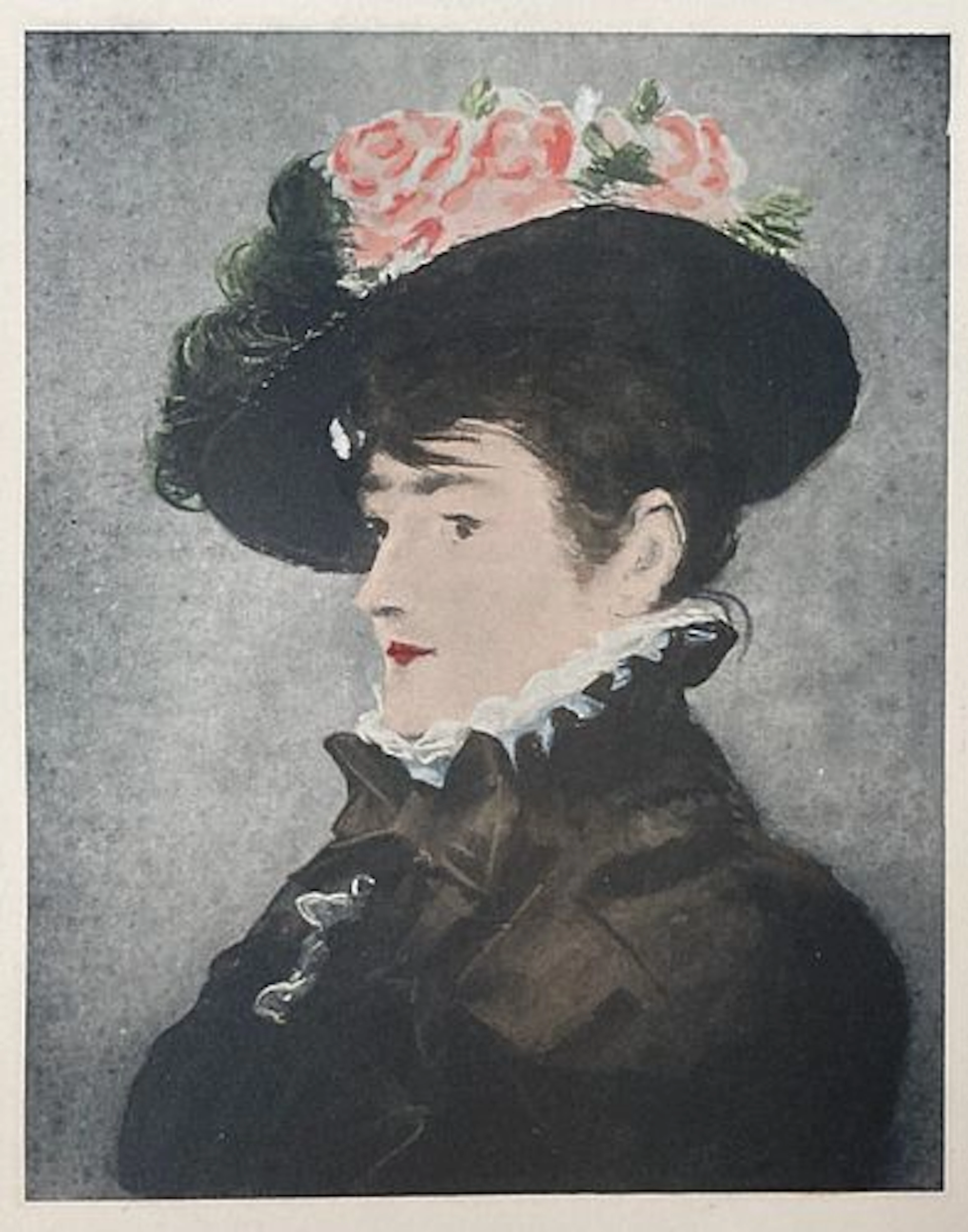 Edouard Manet (After) - Portrait De M M Au Chapeau Noir
