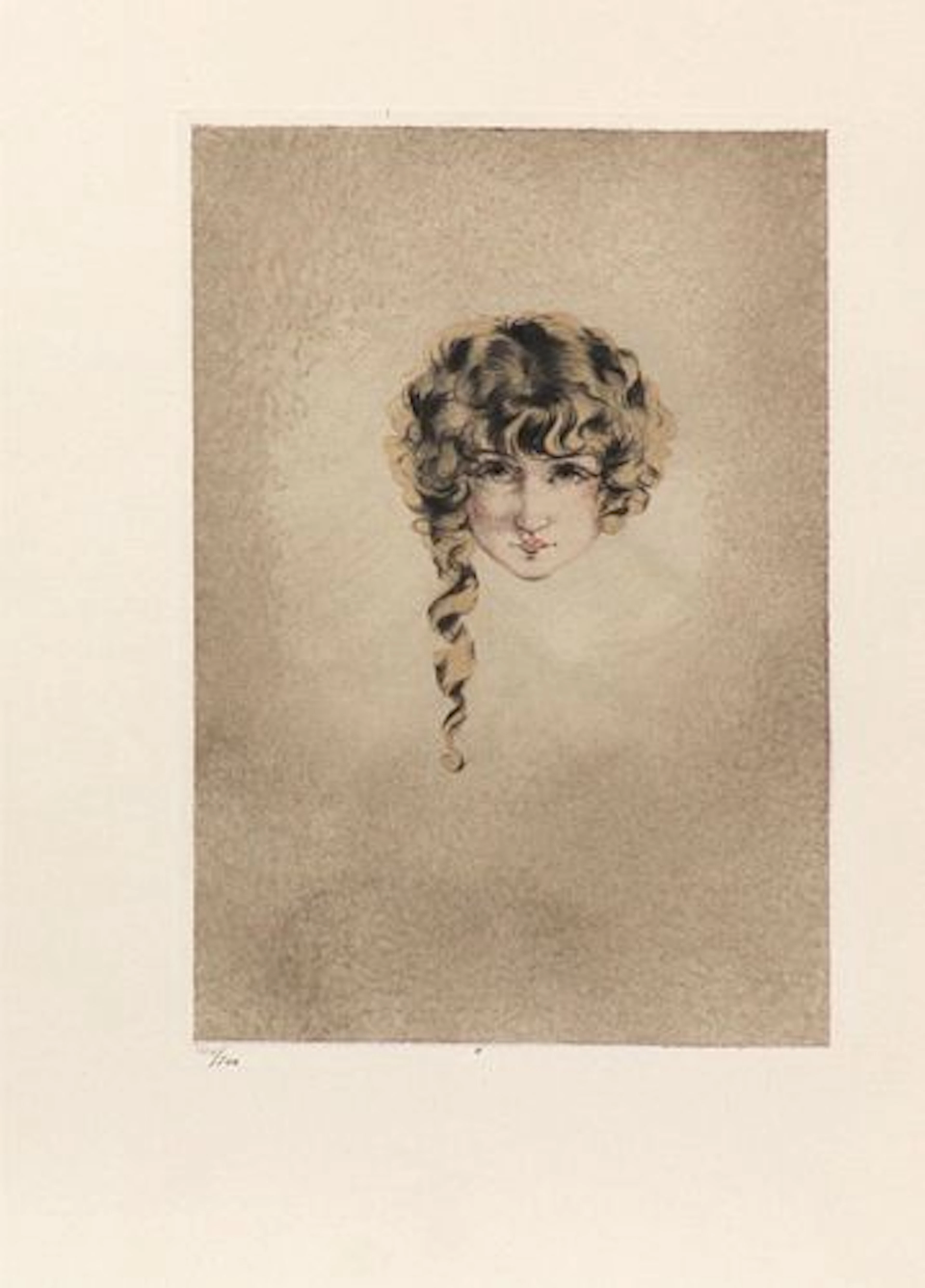 Louis Icart - Curly Locks from "L'ingenue Libertine"