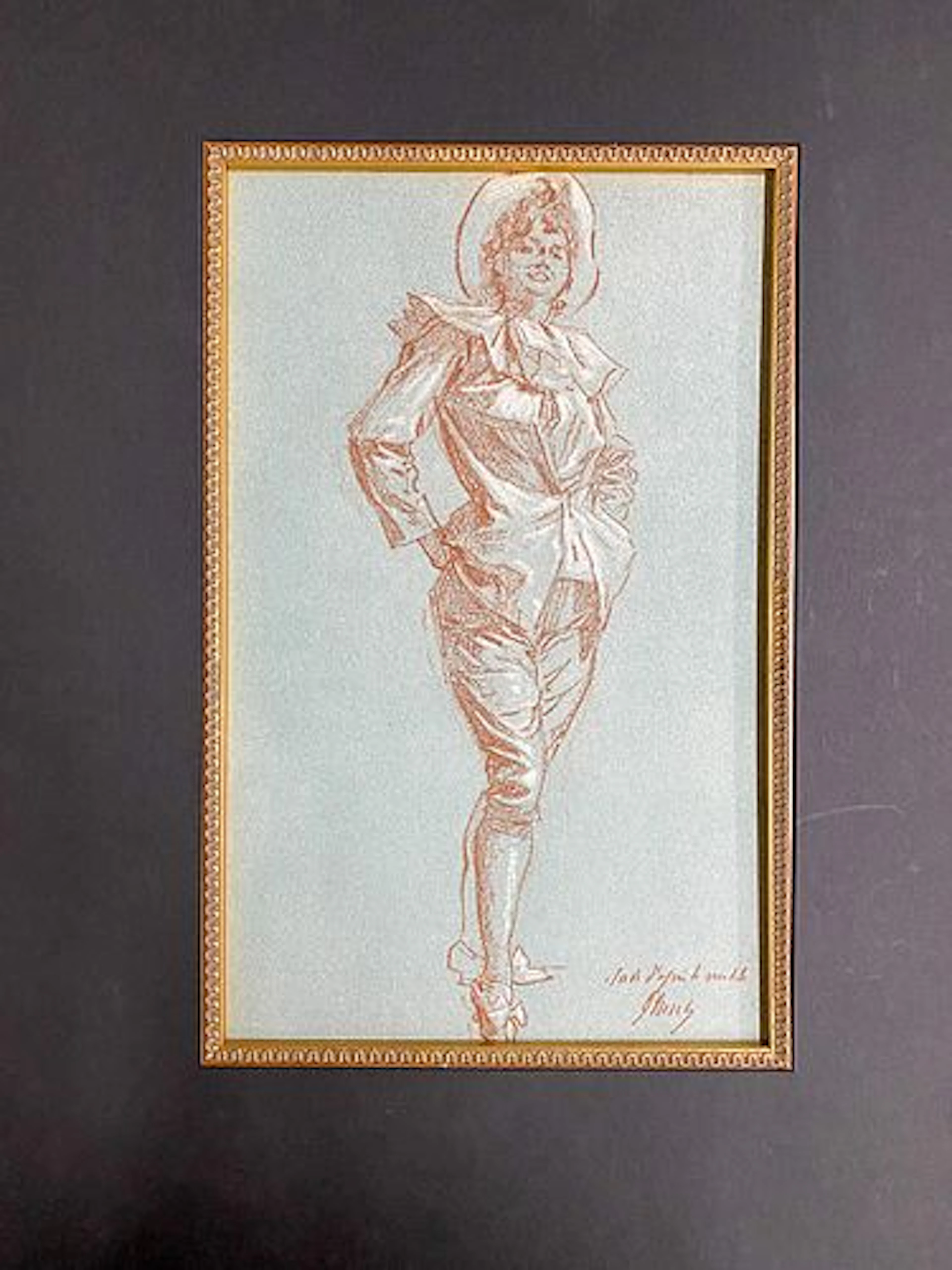 Jules Cheret - Skecth for a vintage poster
