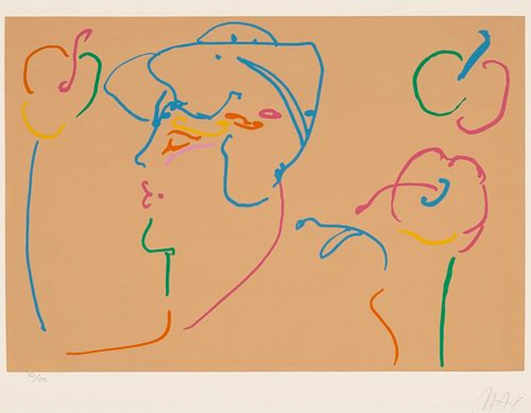 Peter Max - Woman in Profile