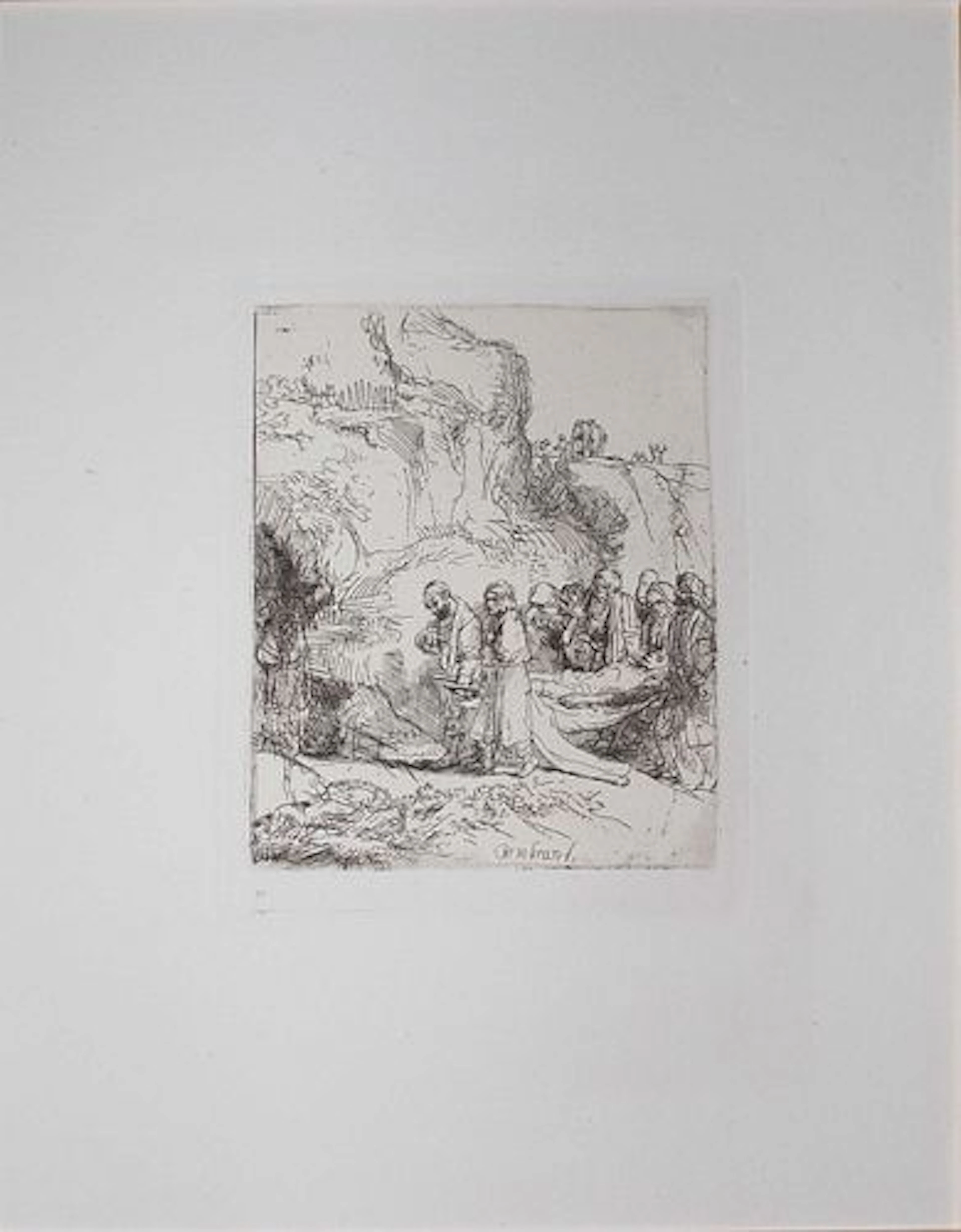 Rembrandt van Rijn (after) - Christ Caried to the Tomb