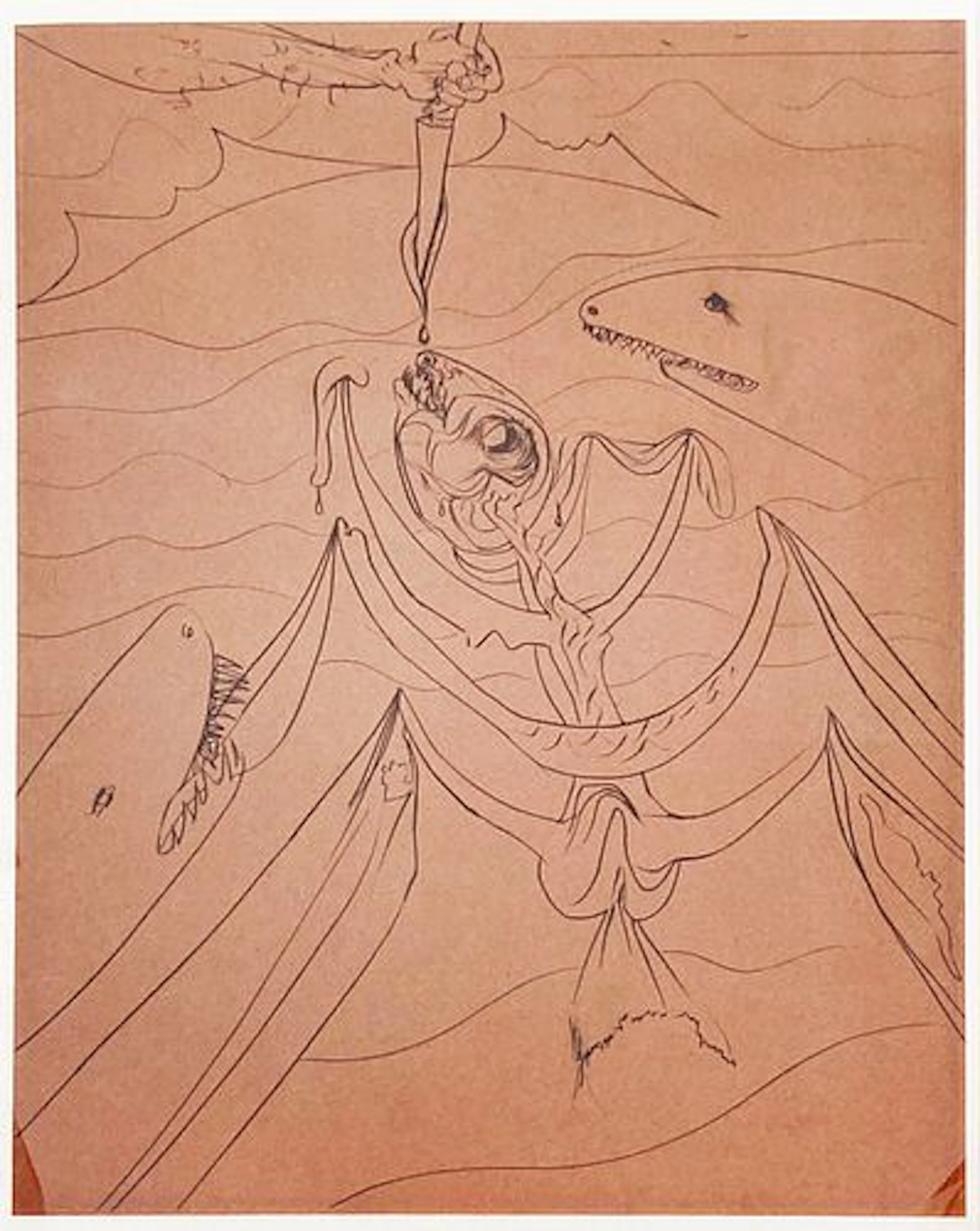 Salvador Dali - Untitled, from "The Old Man and the Sea"