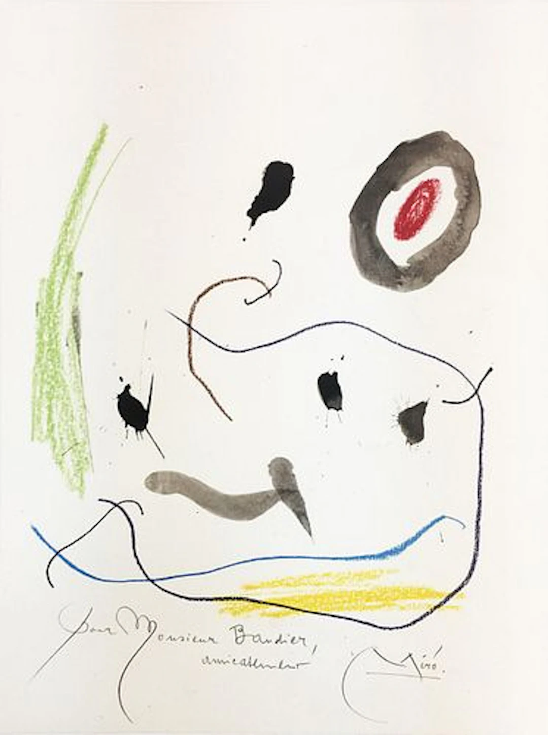 Joan Miro (After) - Pour M Pierre Baudier