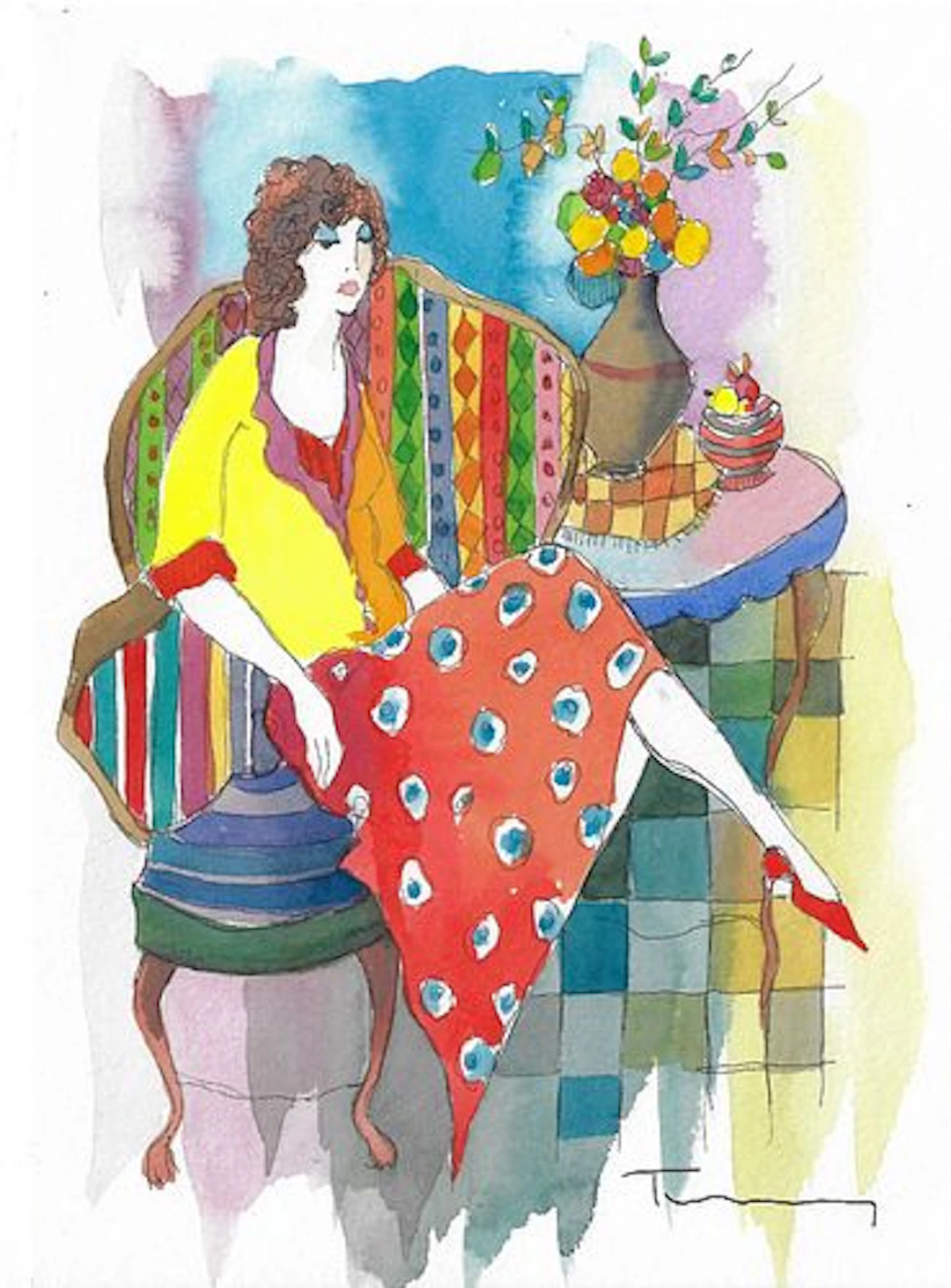 Itzchak Tarkay - Untitled