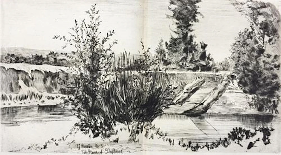 Philip Gilbert Hamerton - Two Stumps of Driftwood