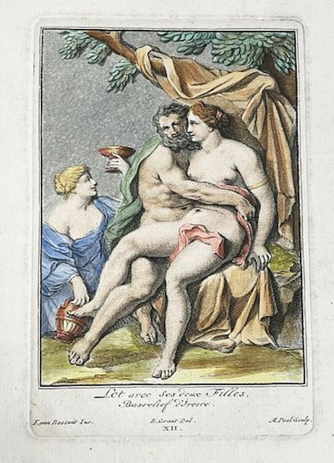 Francis Van Bossuit - Lot and His Two Daughters Sodom