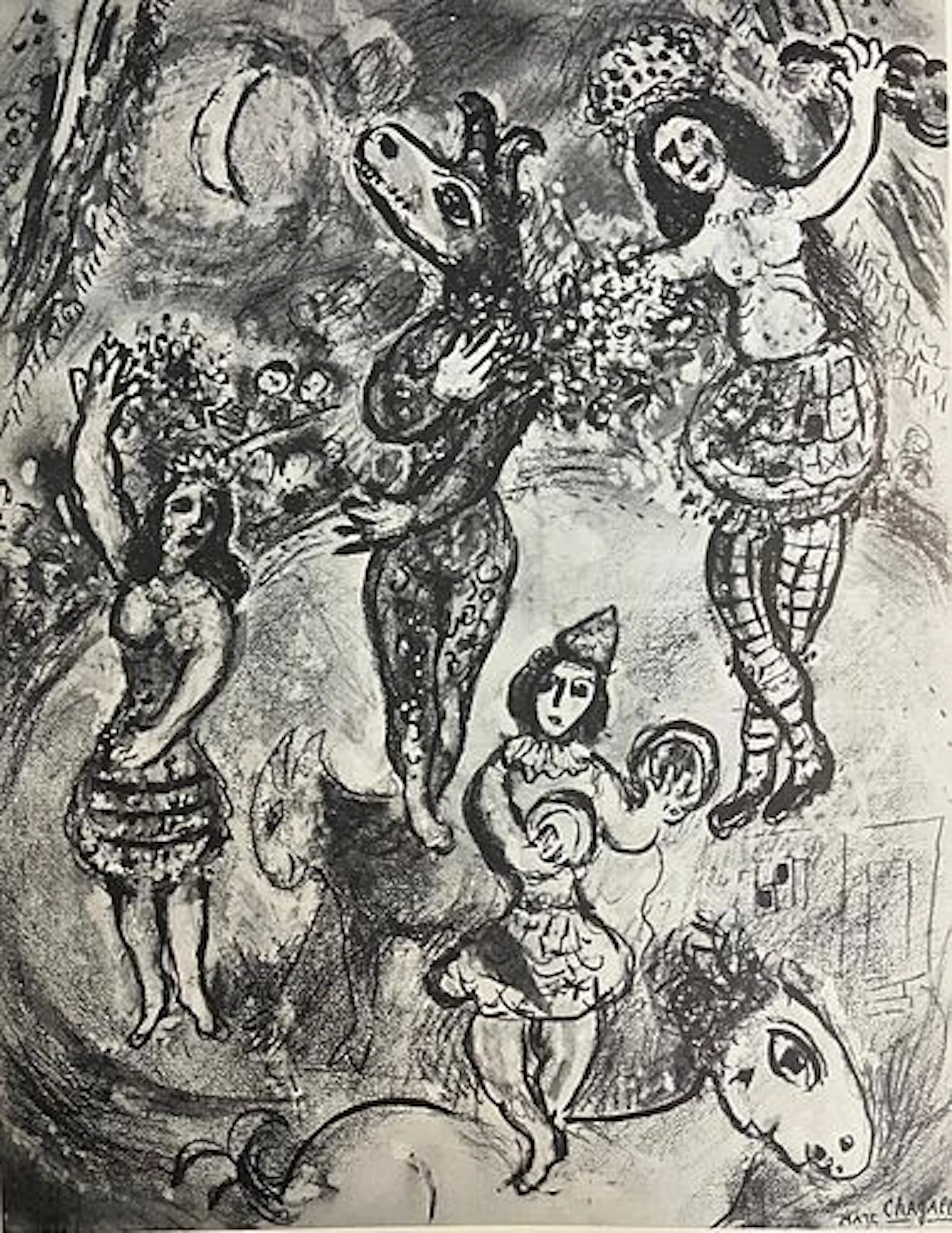 Marc Chagall - Equilibristes a la lune