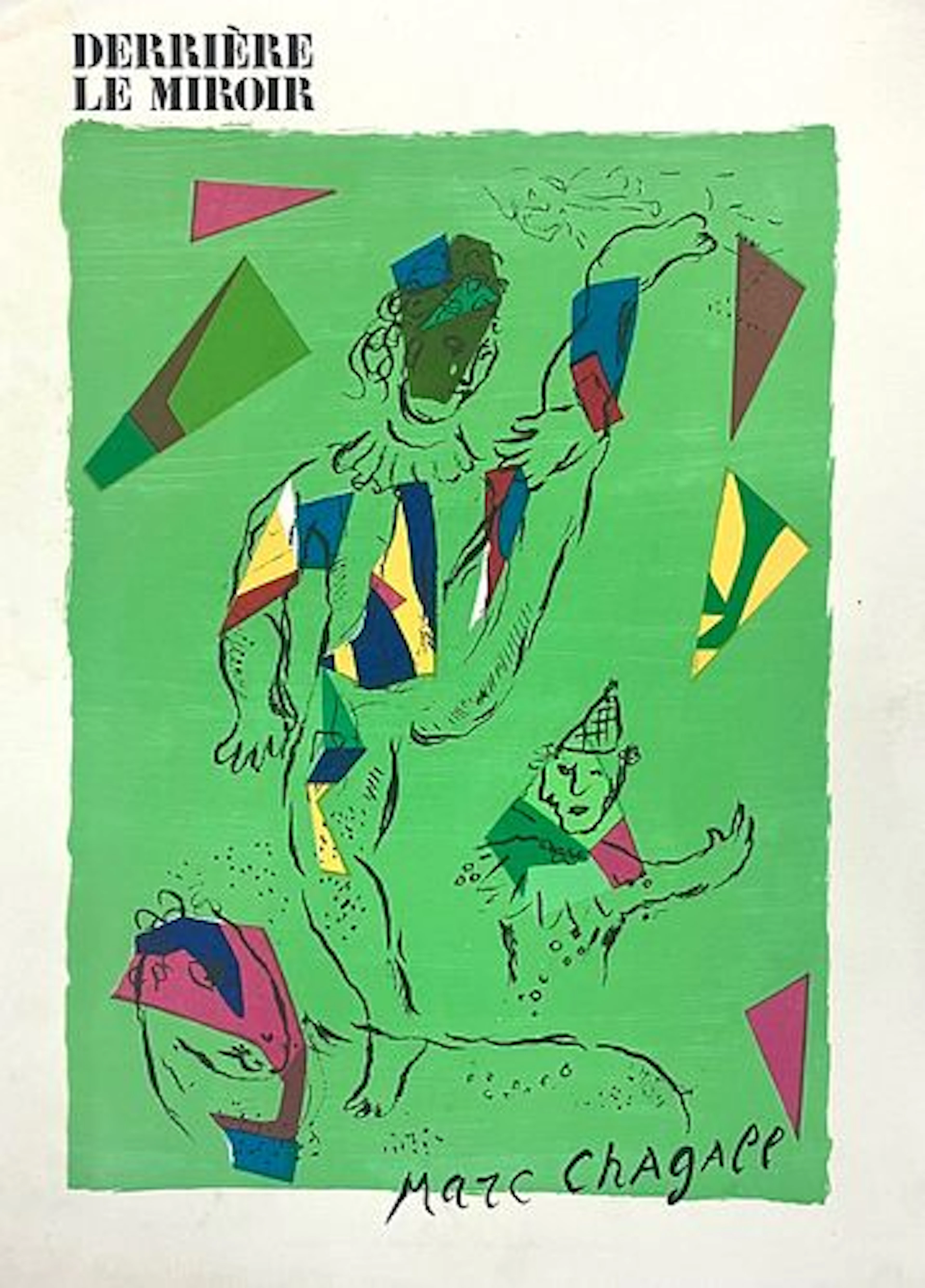 Marc Chagall - Cover for Derriere Le Miroir No. 235 - The Green Acrobat
