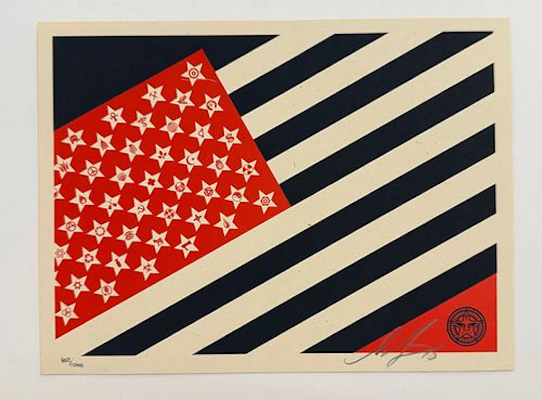 Shepard Fairey - Mayday Flag