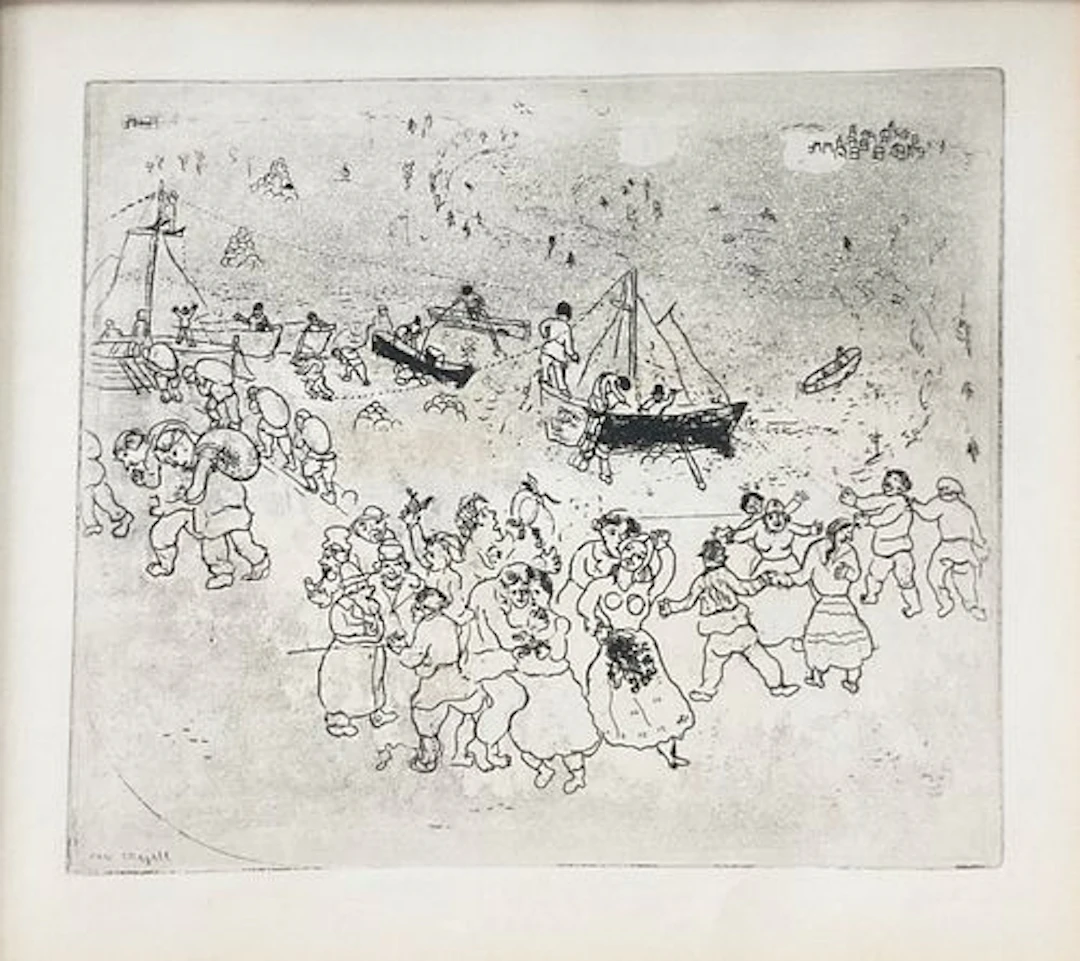 Marc Chagall - The Grain Wharf