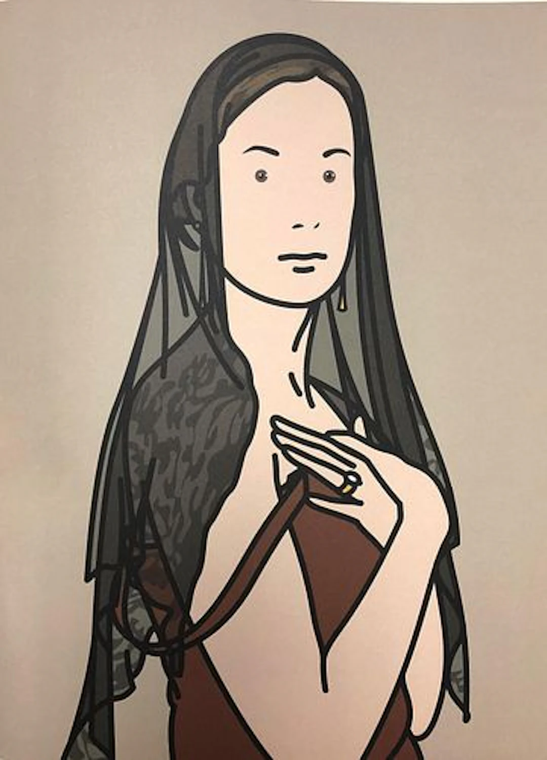 Julian Opie - Anya with veil