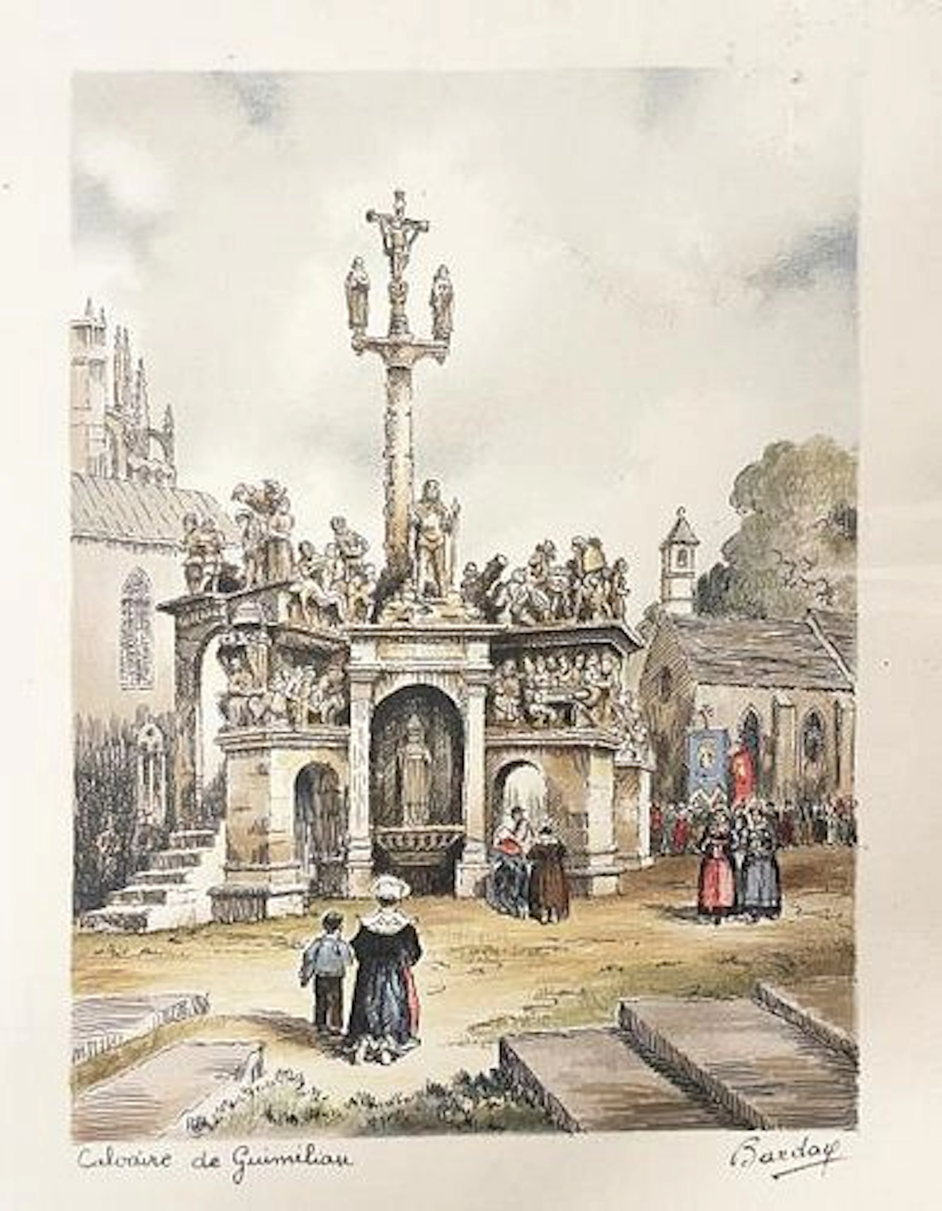 Francis Barday - Calvaire de Guimilian, France