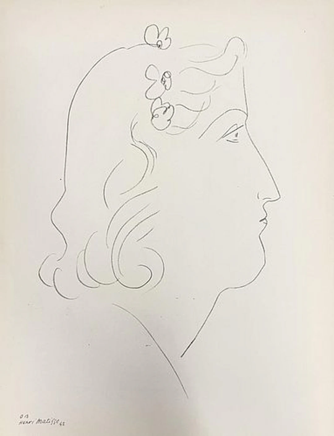 Henri Matisse (After) - Untitled (Portrait of Woman)
