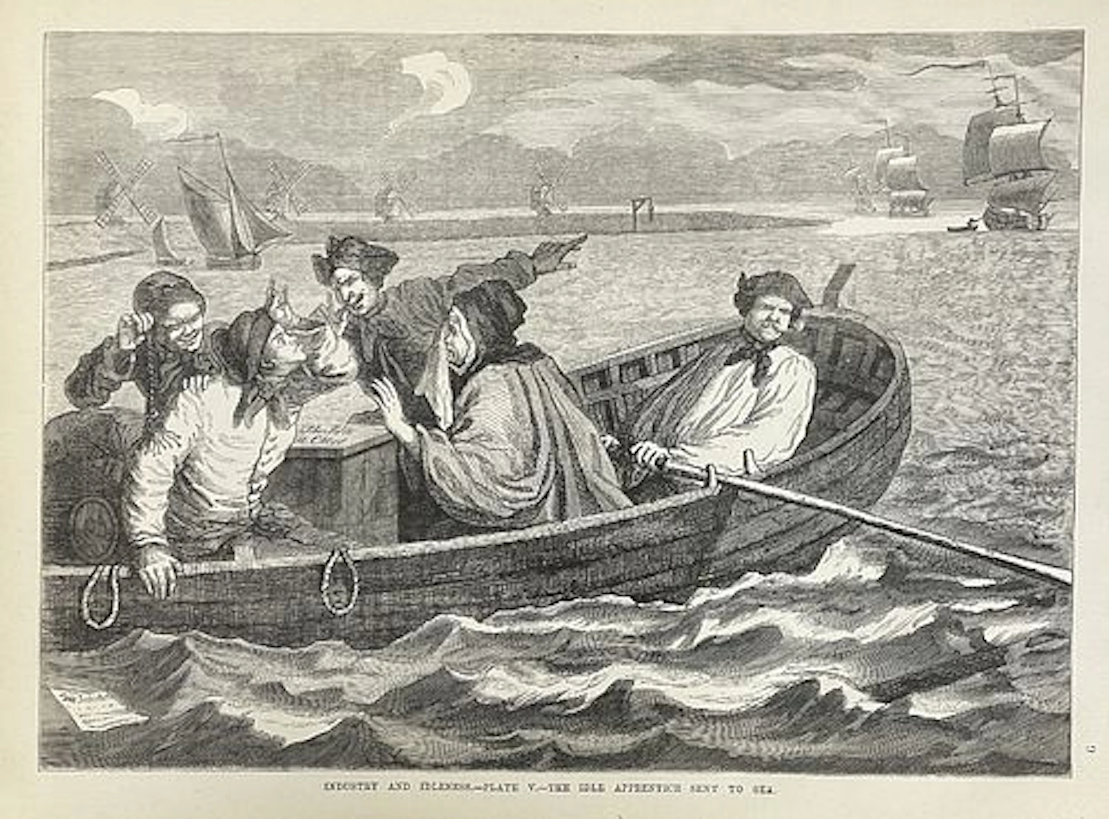 William Hogarth - The Idle Apprentice Sent to Sea