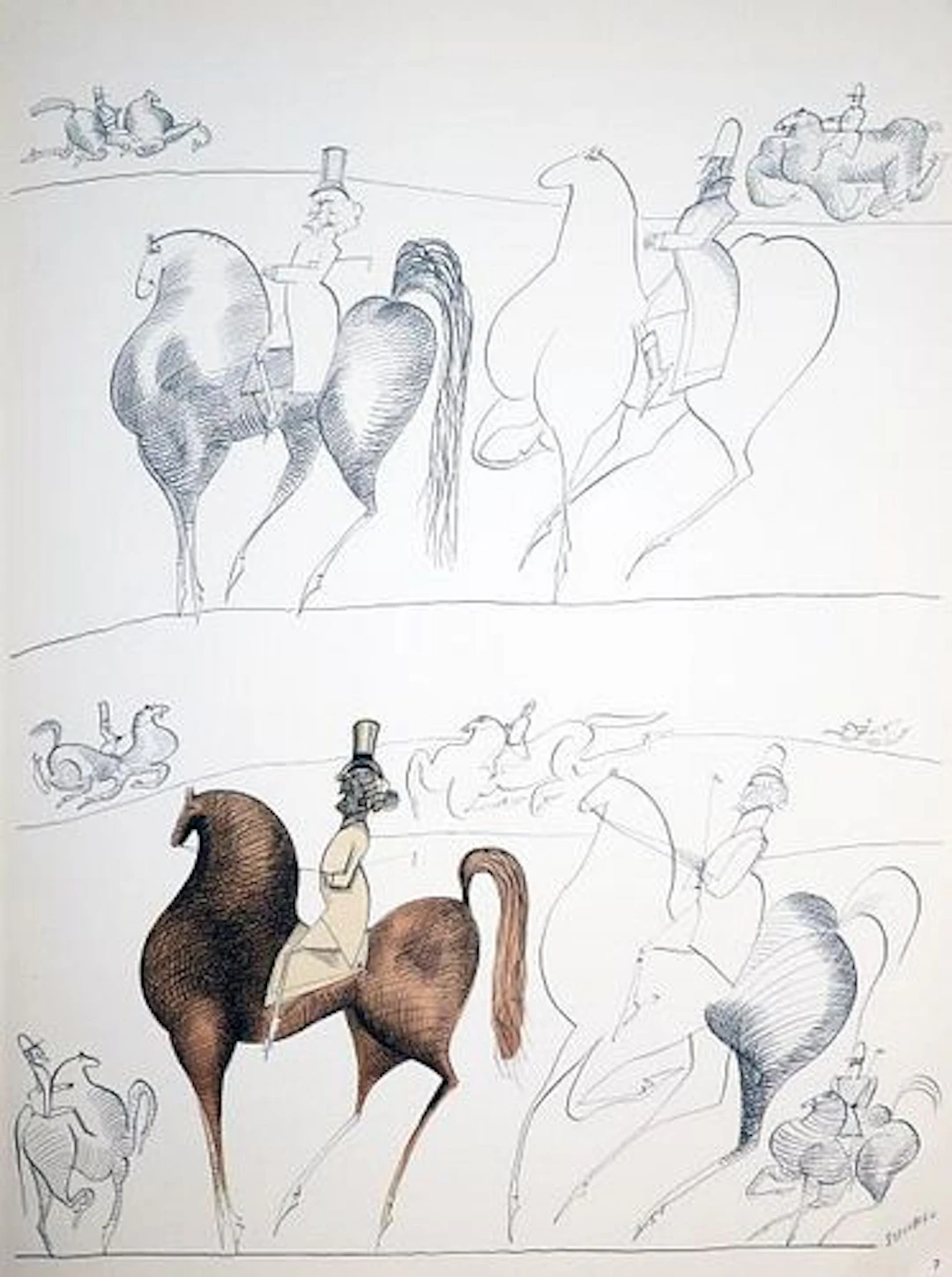 Saul Steinberg - Paddock III