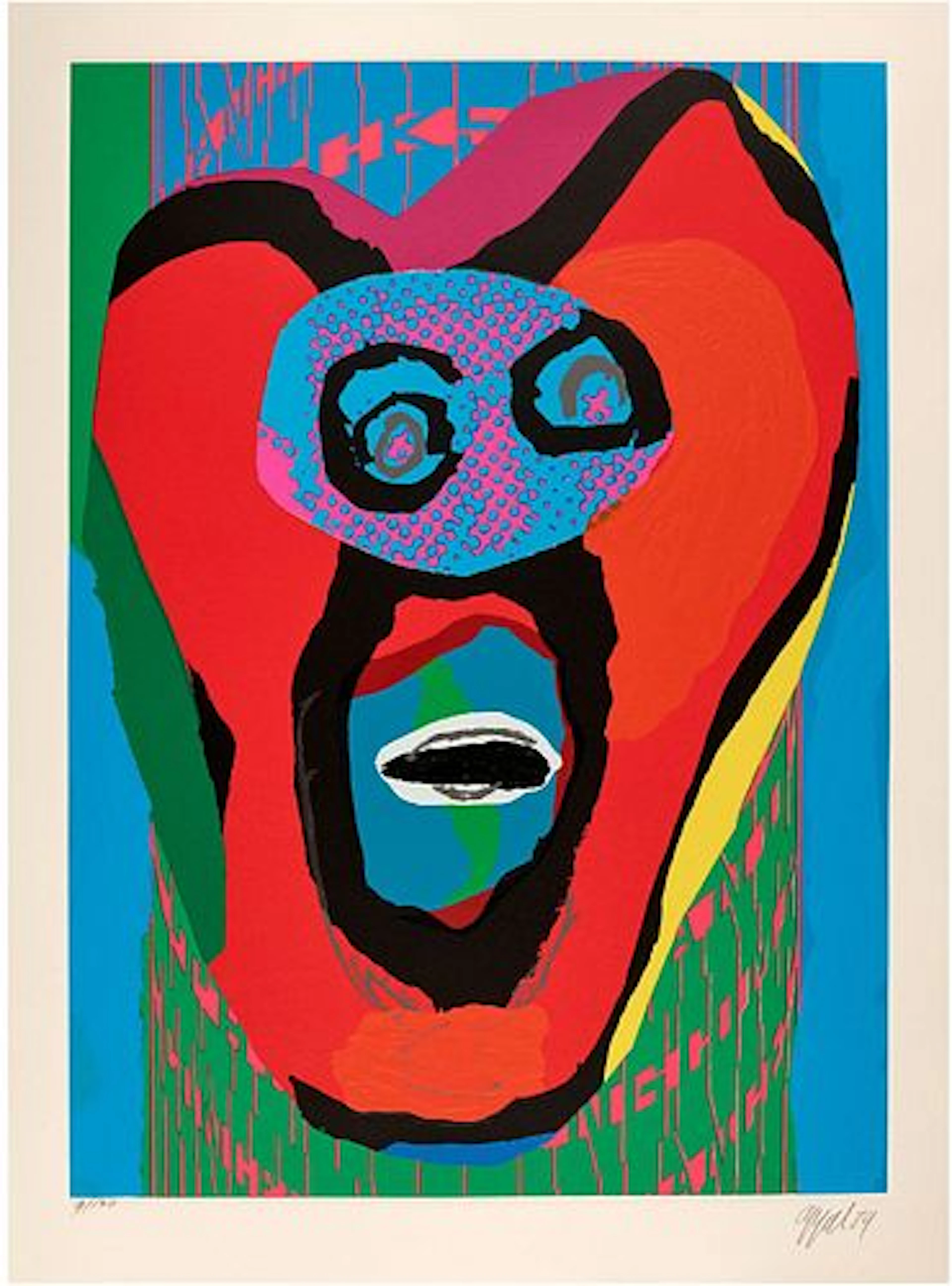 Karel Appel - The Falling Face