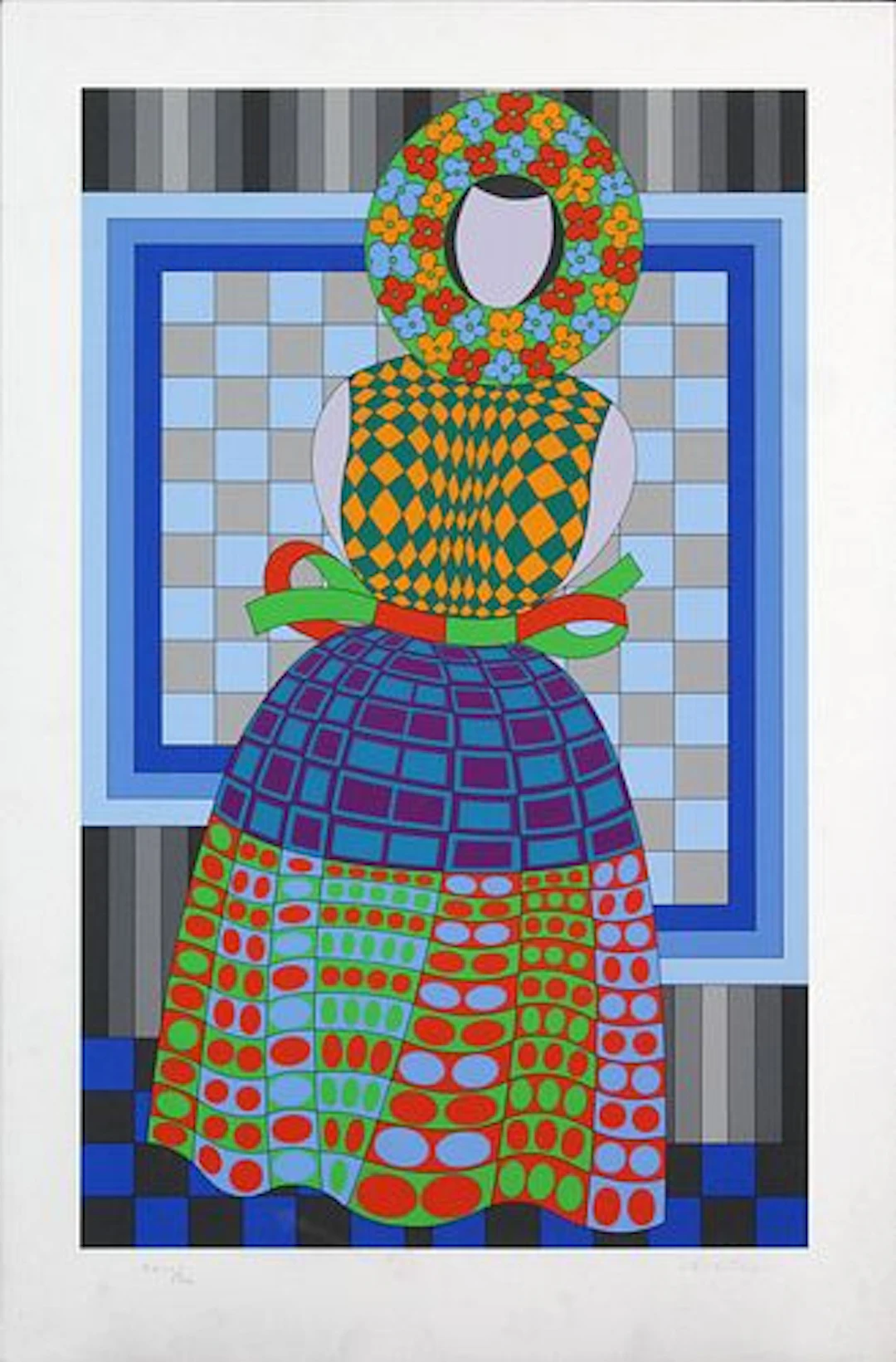 Victor Vasarely - Fille Fleur