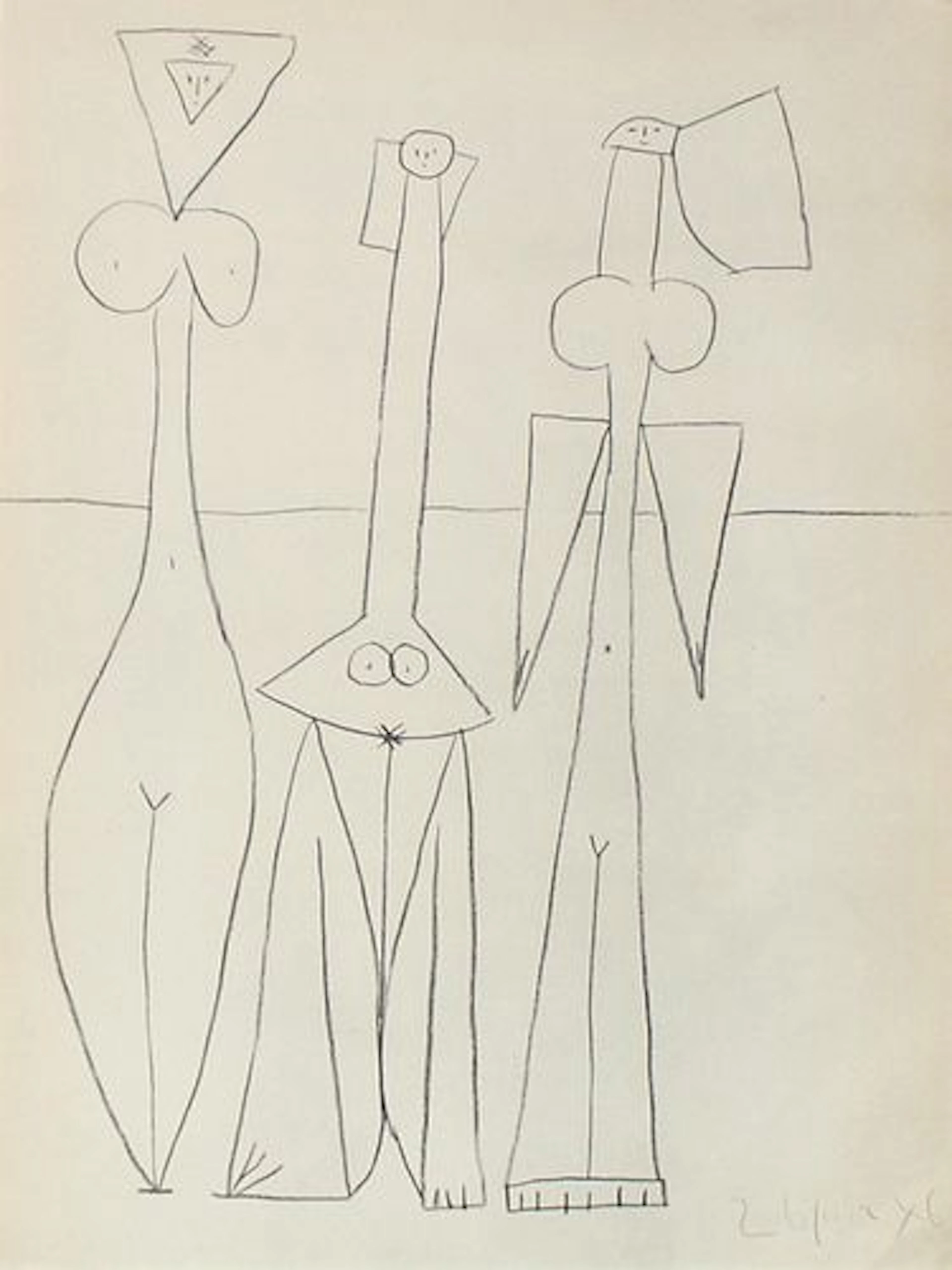 Pablo Picasso - Untitled (Three Women)