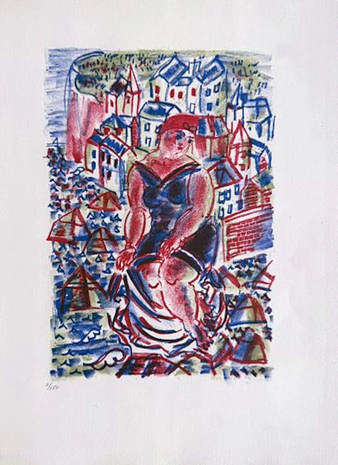Raoul Dufy - Untitled Lithograph from ""Eloge De Raoul Dufy""
