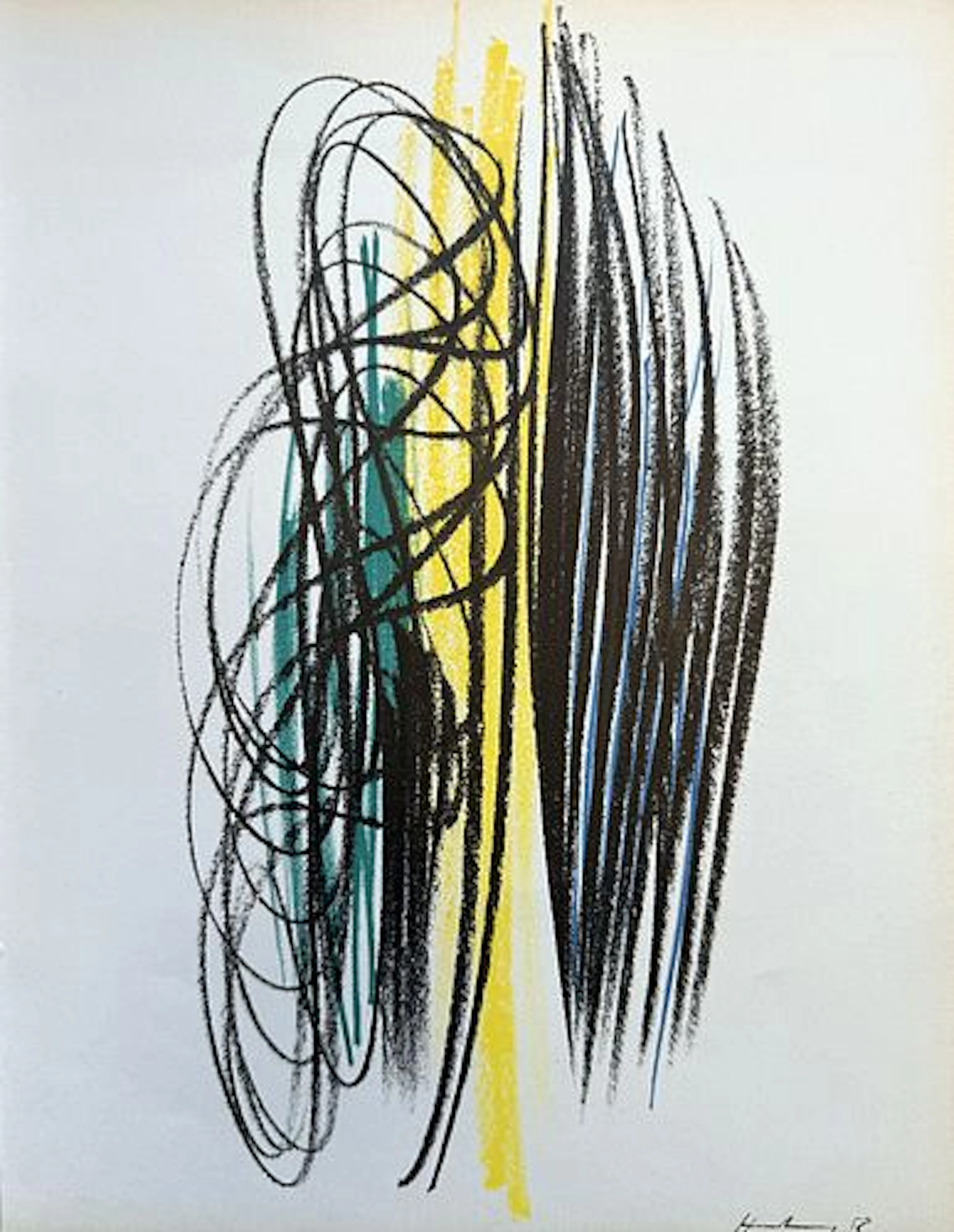Hans Hartung - Untitled Lithograph from XXe Siecle