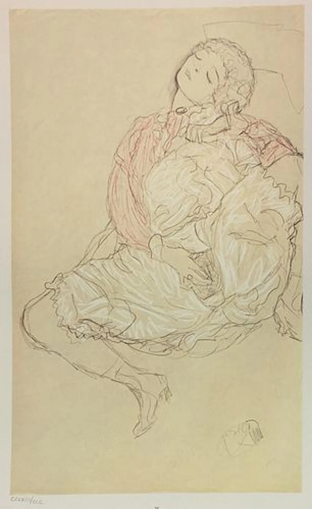 Gustav Klimt (After) - Study for The Bride 27