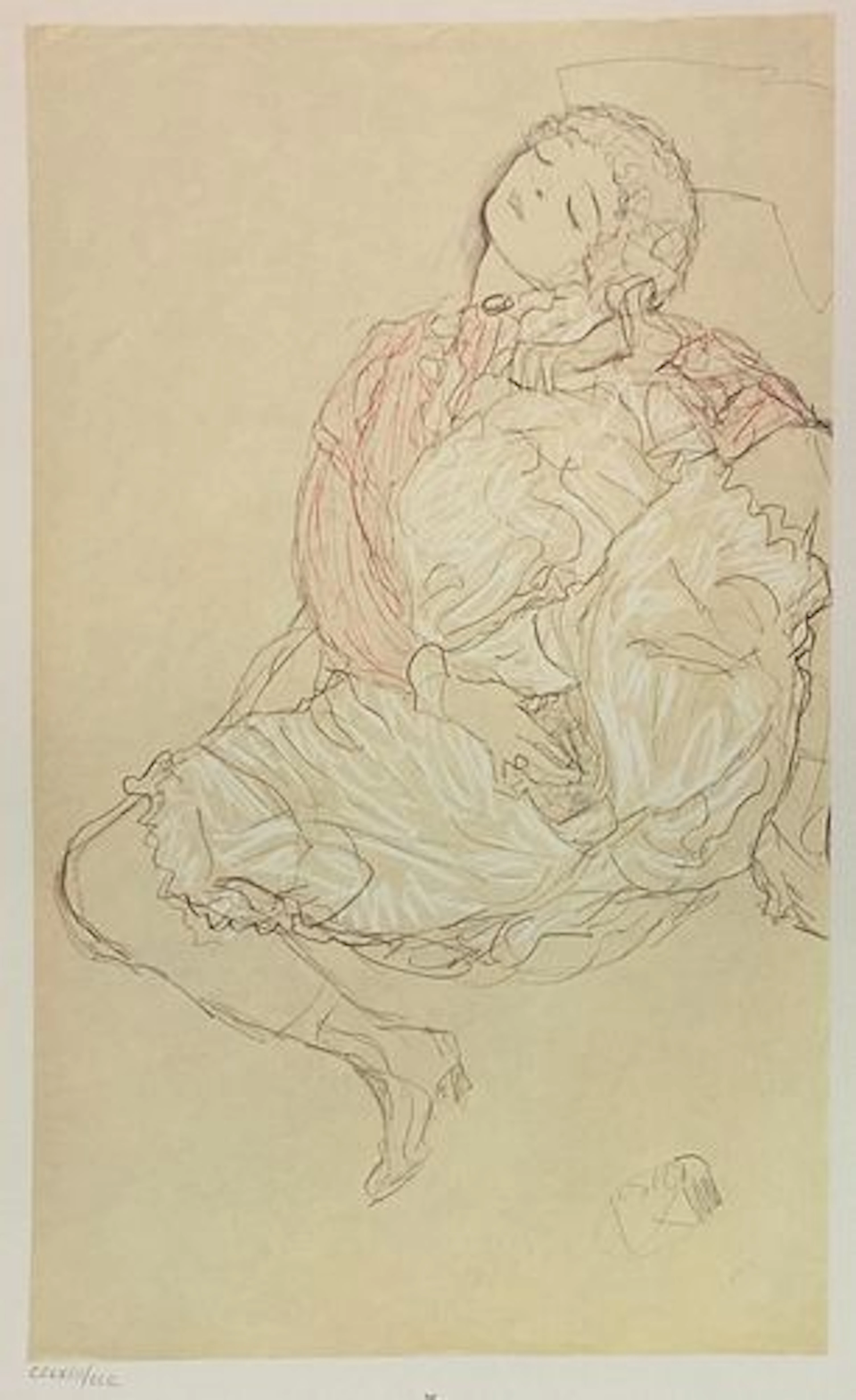Gustav Klimt (After) - Study for The Bride 27
