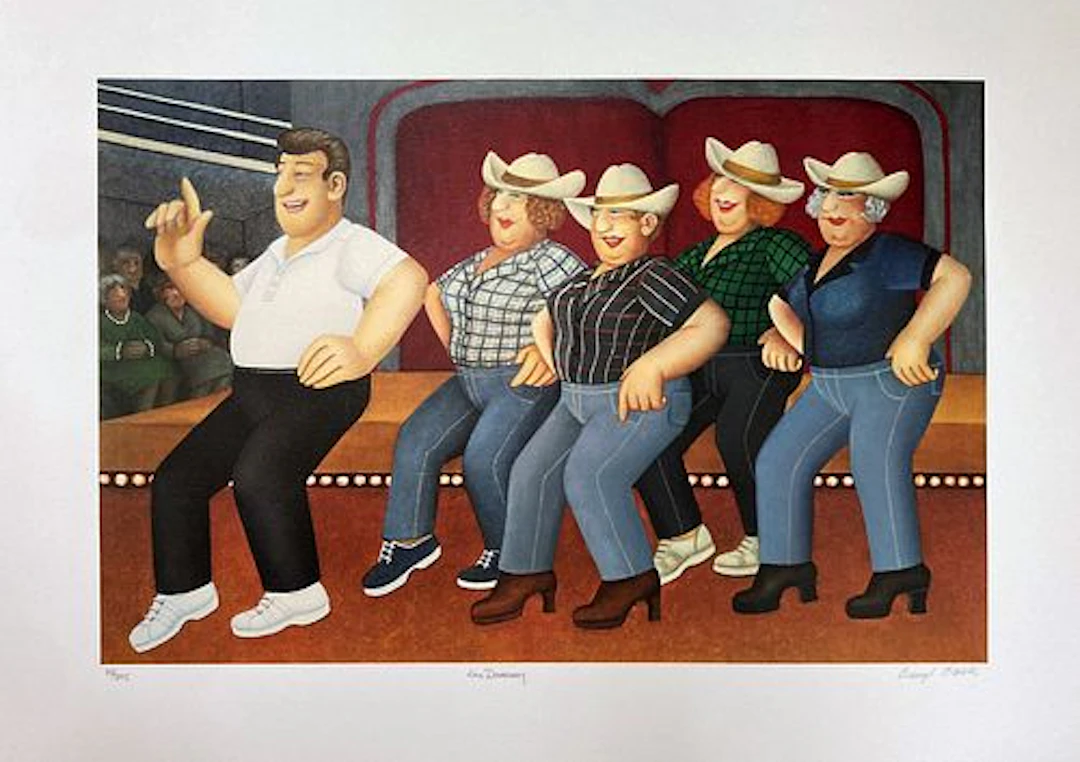 Beryl Cook - Line Dancing