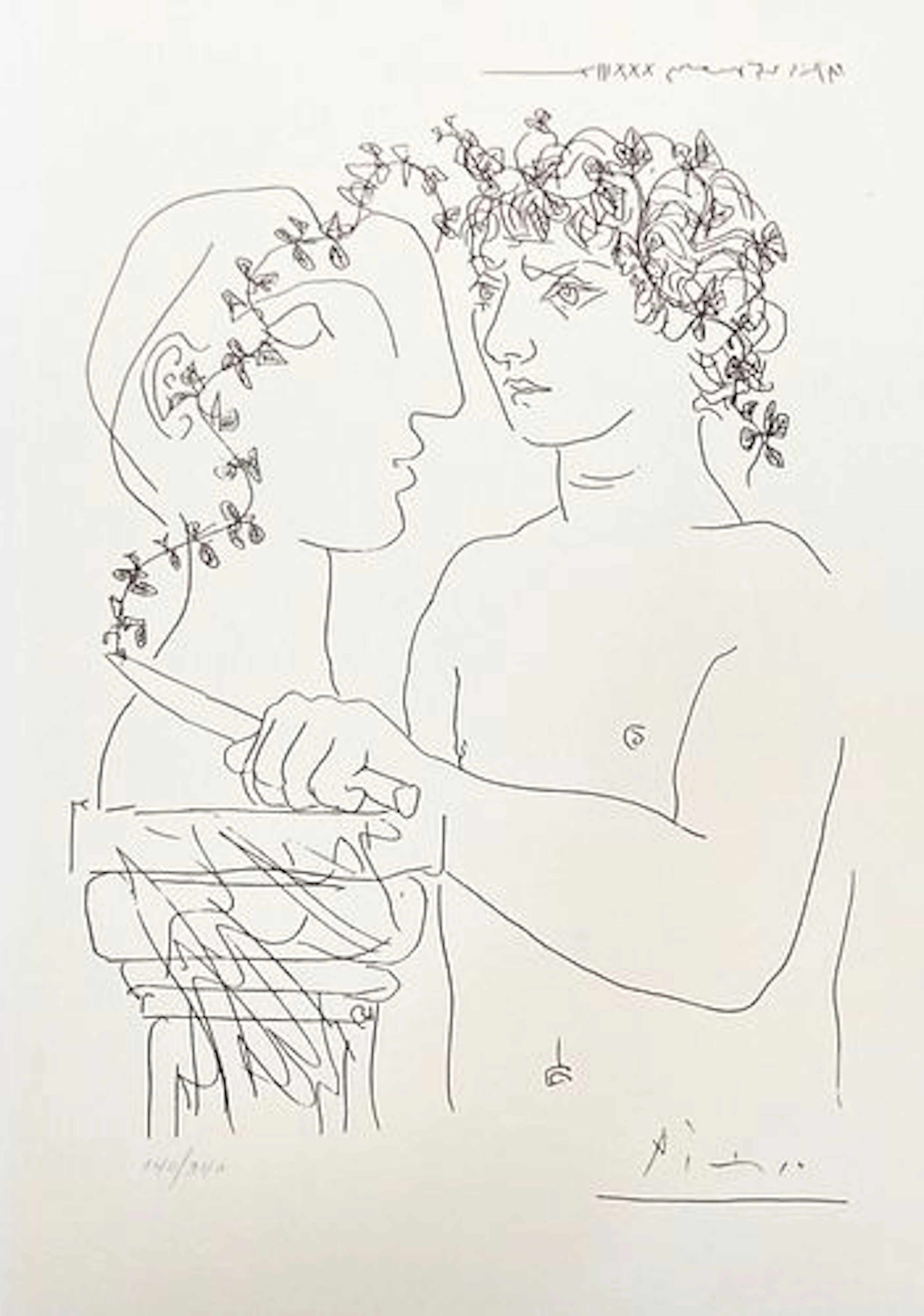 Pablo Picasso (After) - Jeune Sculpteur Finissant un Platre