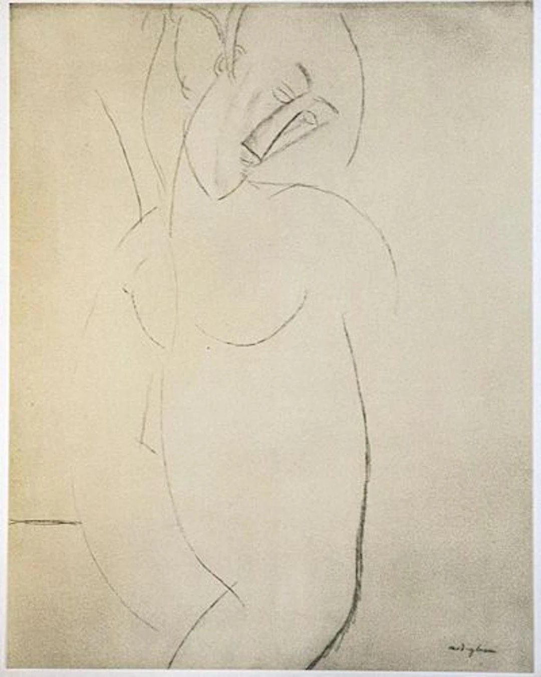Amedeo Modigliani - Untitled portrait of a Woman (After)