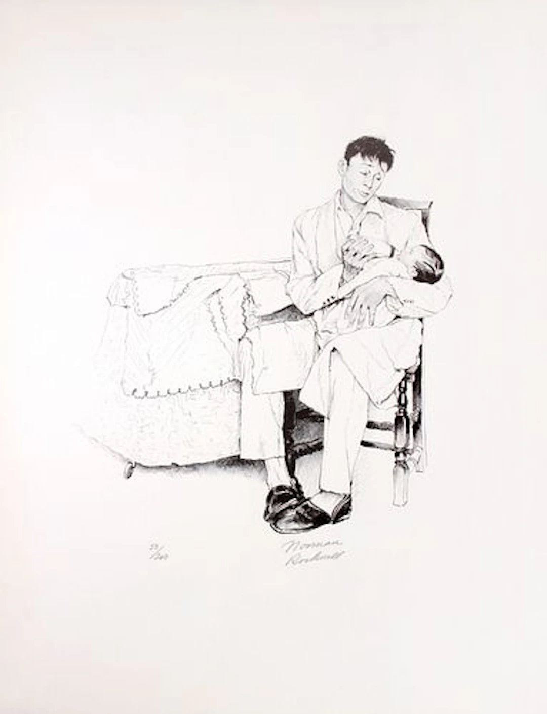 Norman Rockwell - Two O'Clock Feeding
