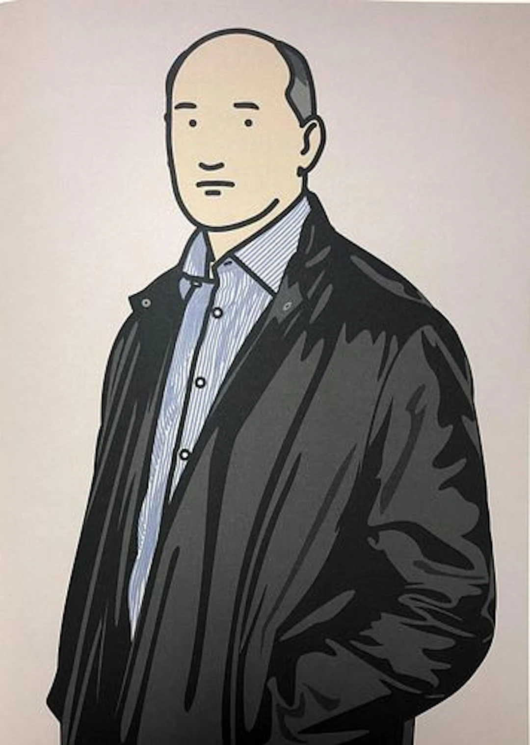 Julian Opie - Ashley with leather jacket