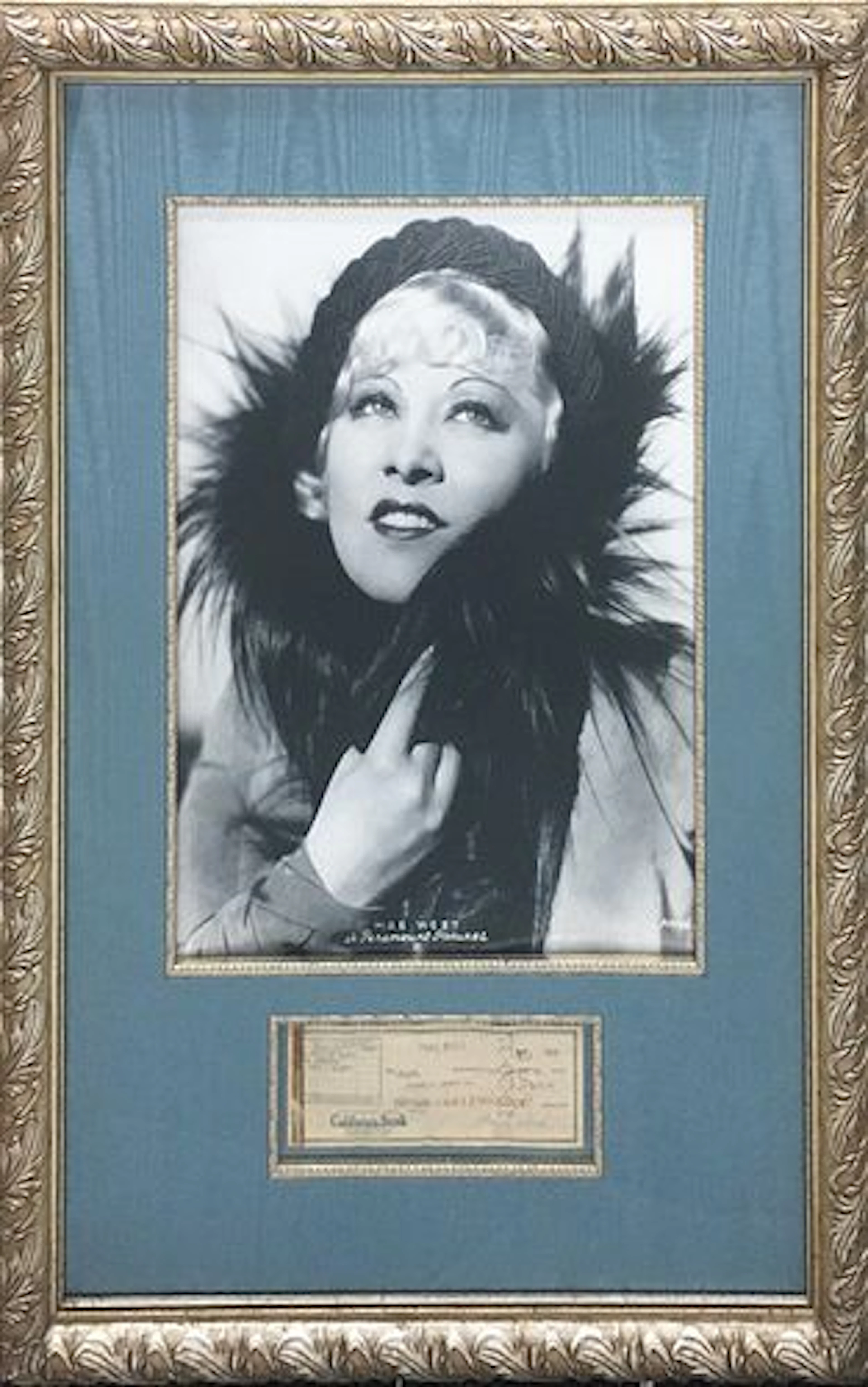 Mae West - Mae West and Signed Check