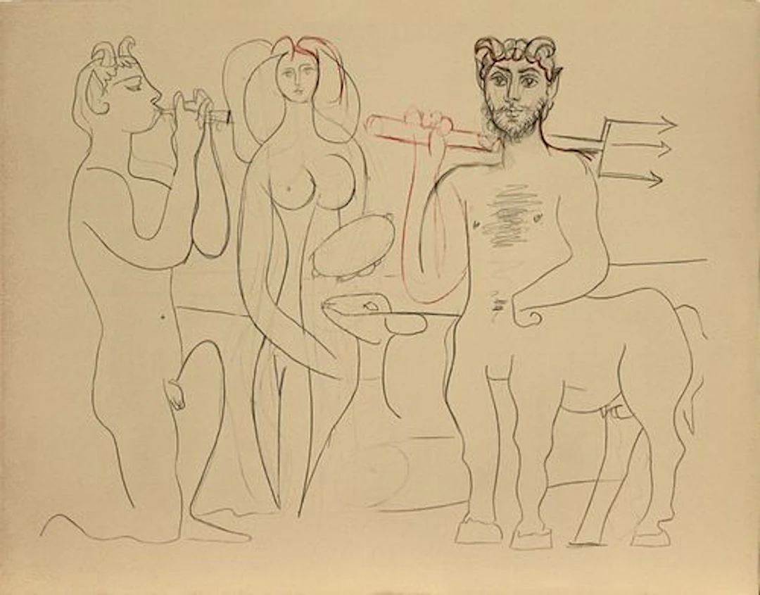 Pablo Picasso - Untitled from "Mes dessins d'Antibes"