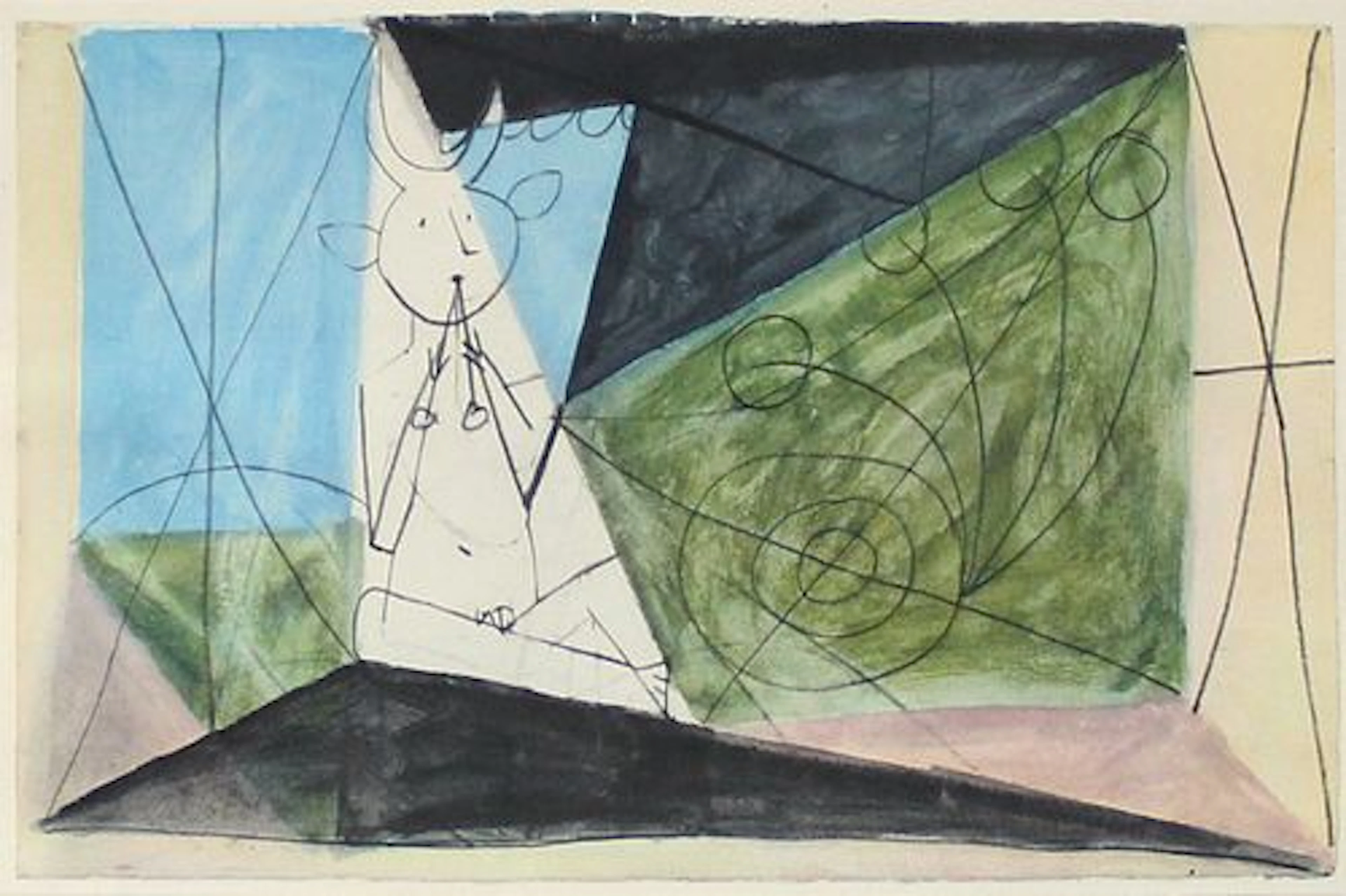 Pablo Picasso - Untitled (Faun with Double Flute III)