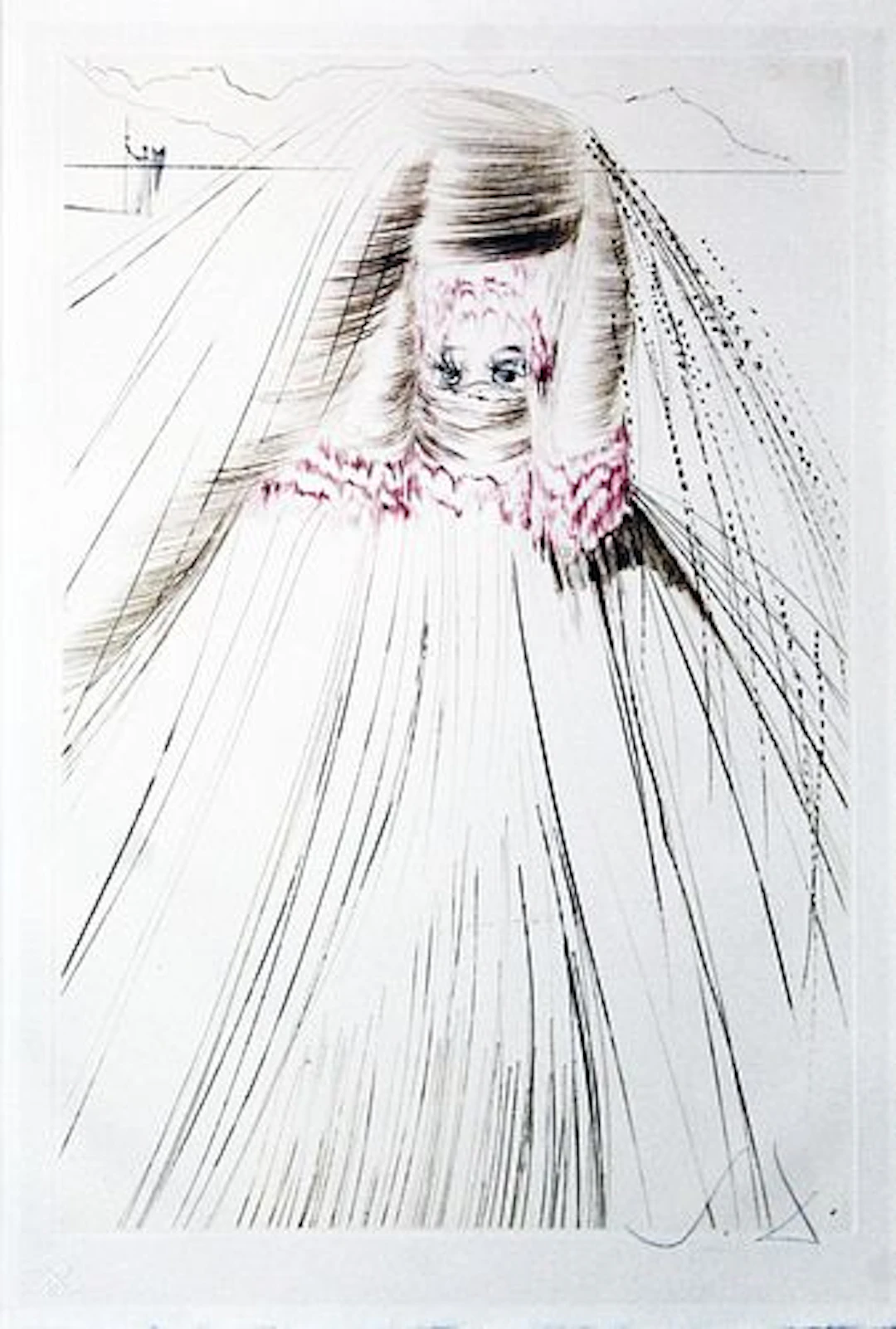 Salvador Dali - The Queen with Silk Tunic