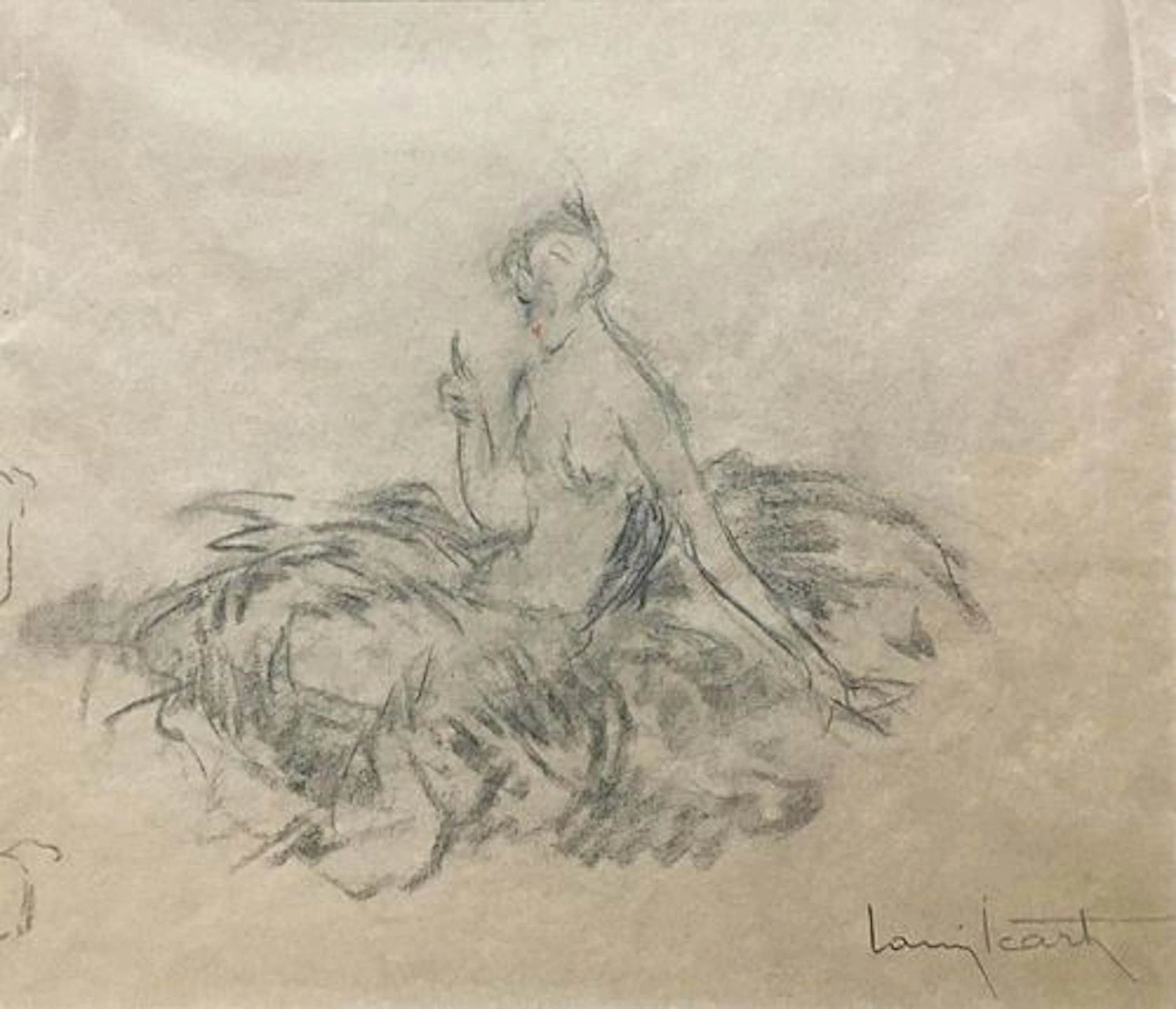 Louis Icart - Singing Lesson Maquette
