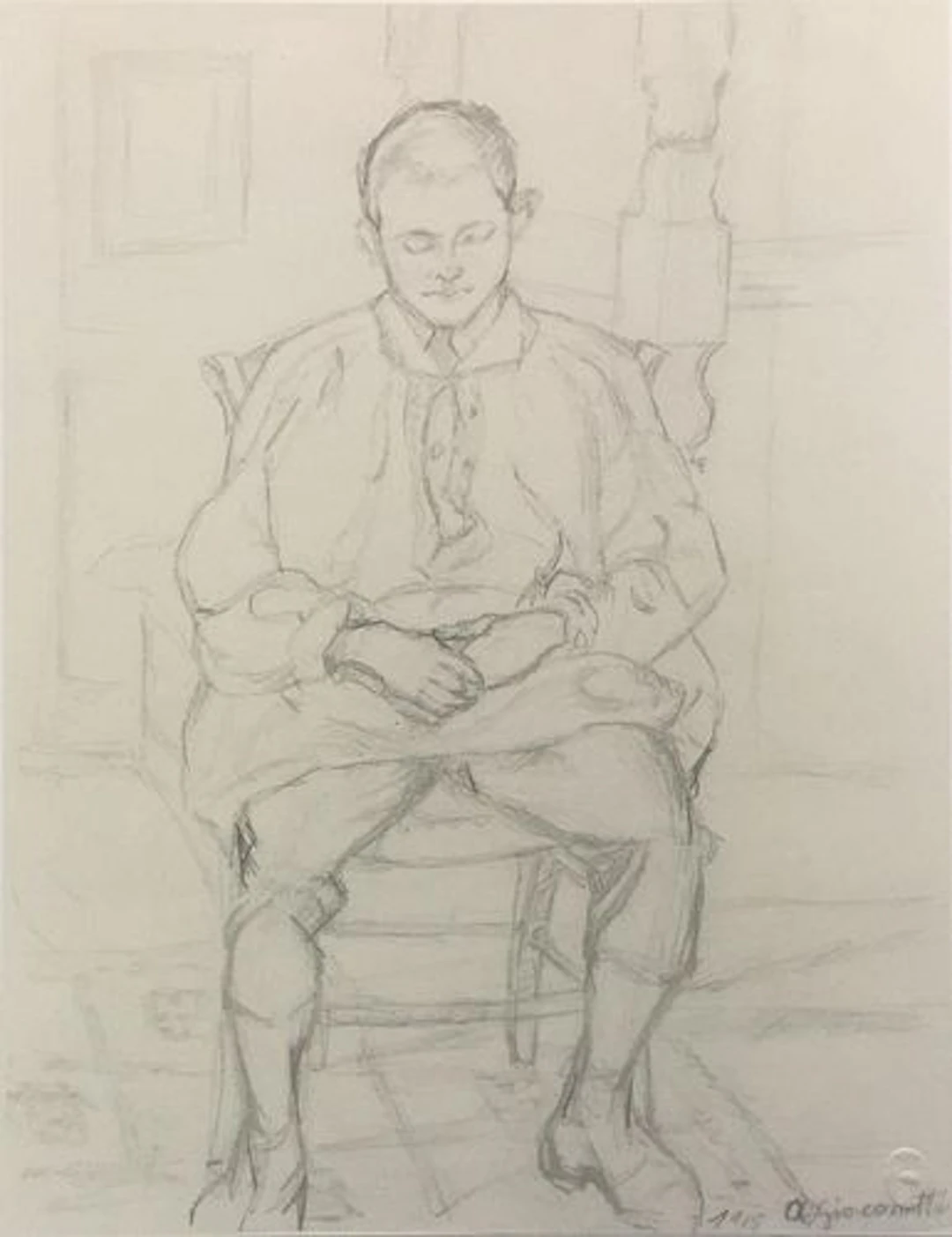 Alberto Giacometti - Ritratto di Diego Fanciullo
