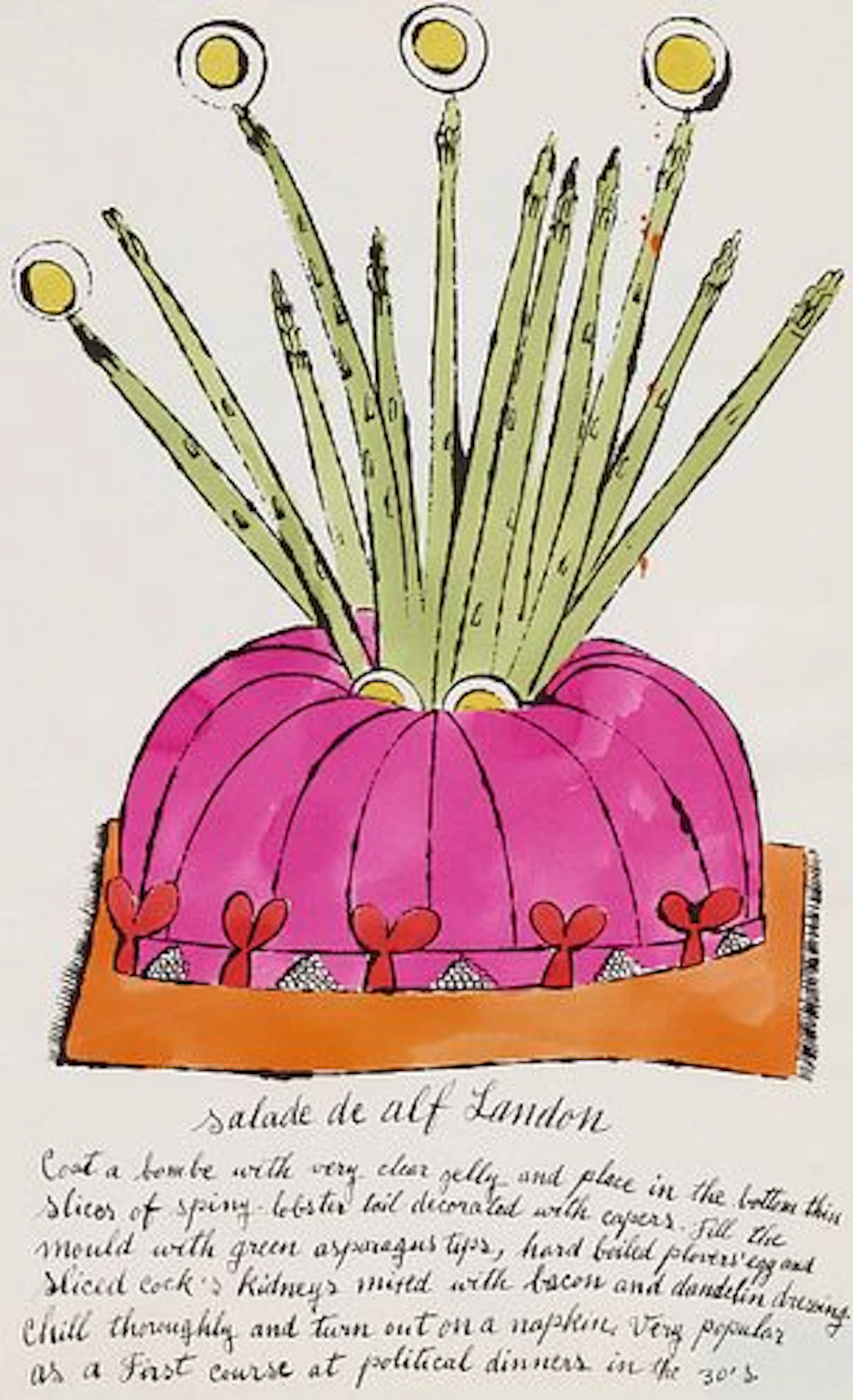 Andy Warhol - Salade de alf Landon (from Wild Raspberries)