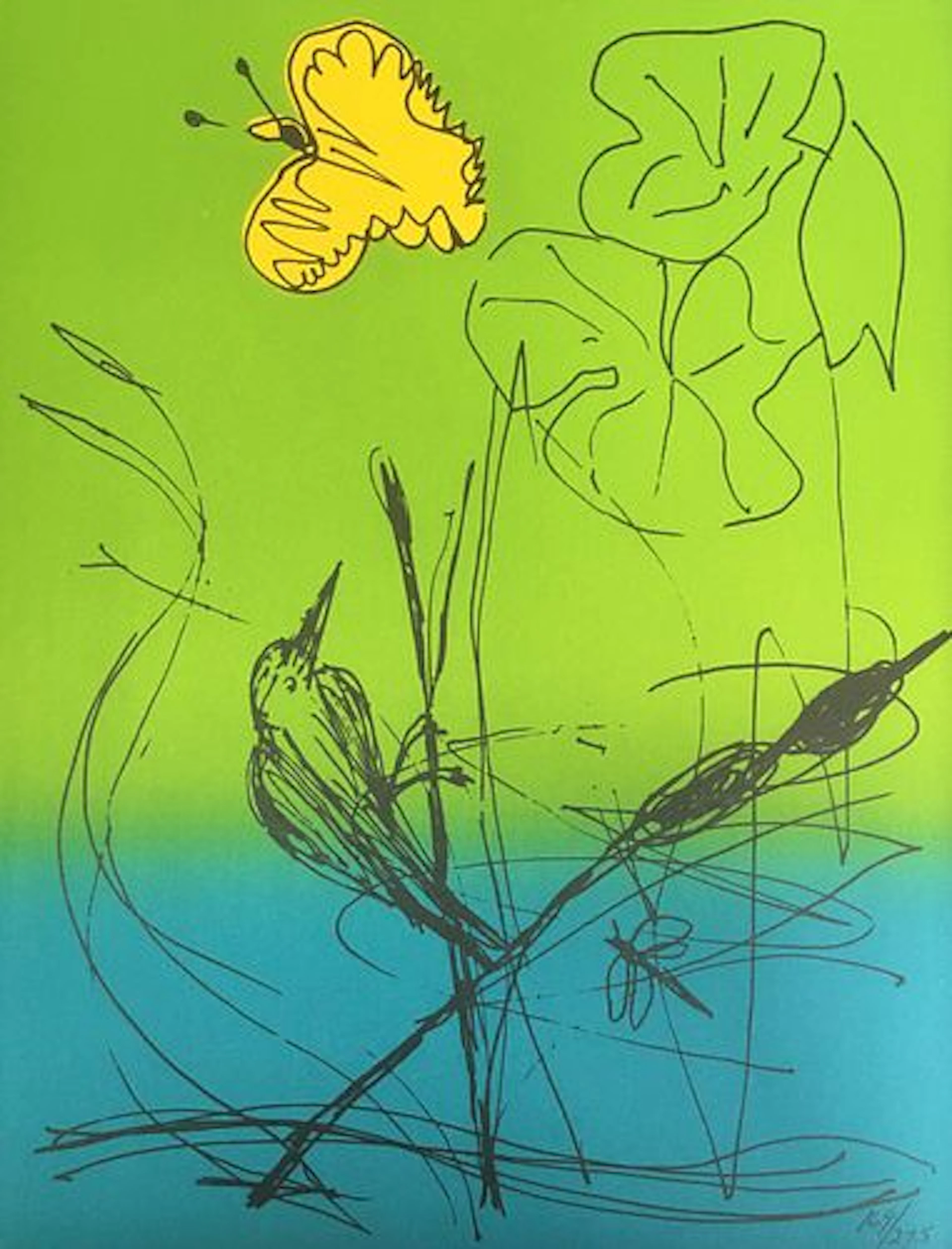 Romare Bearden - Untitled Lithograph III, from "Caribbean Poetry"