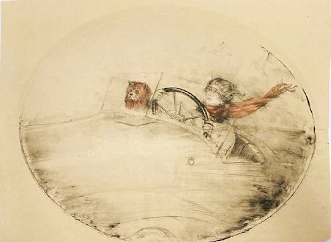 Louis Icart - Motorcar
