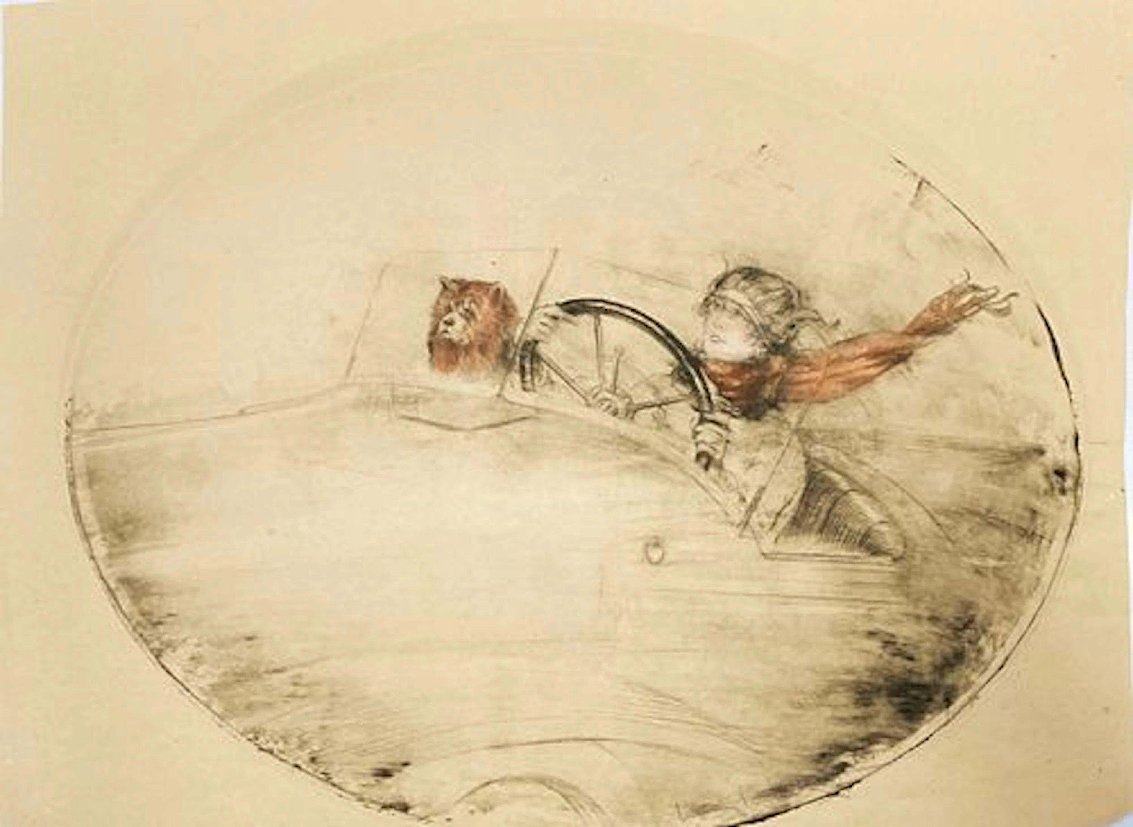 Louis Icart - Motorcar