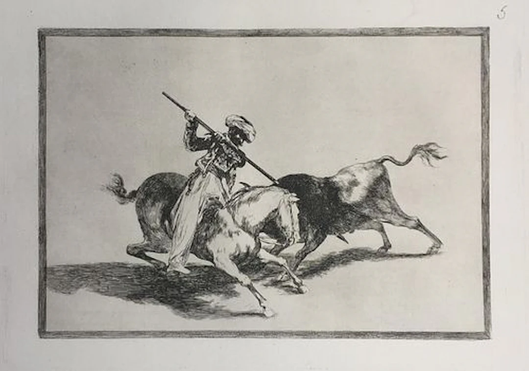 Francisco Jose De Goya Lucientes - La Tauromaquia Plate