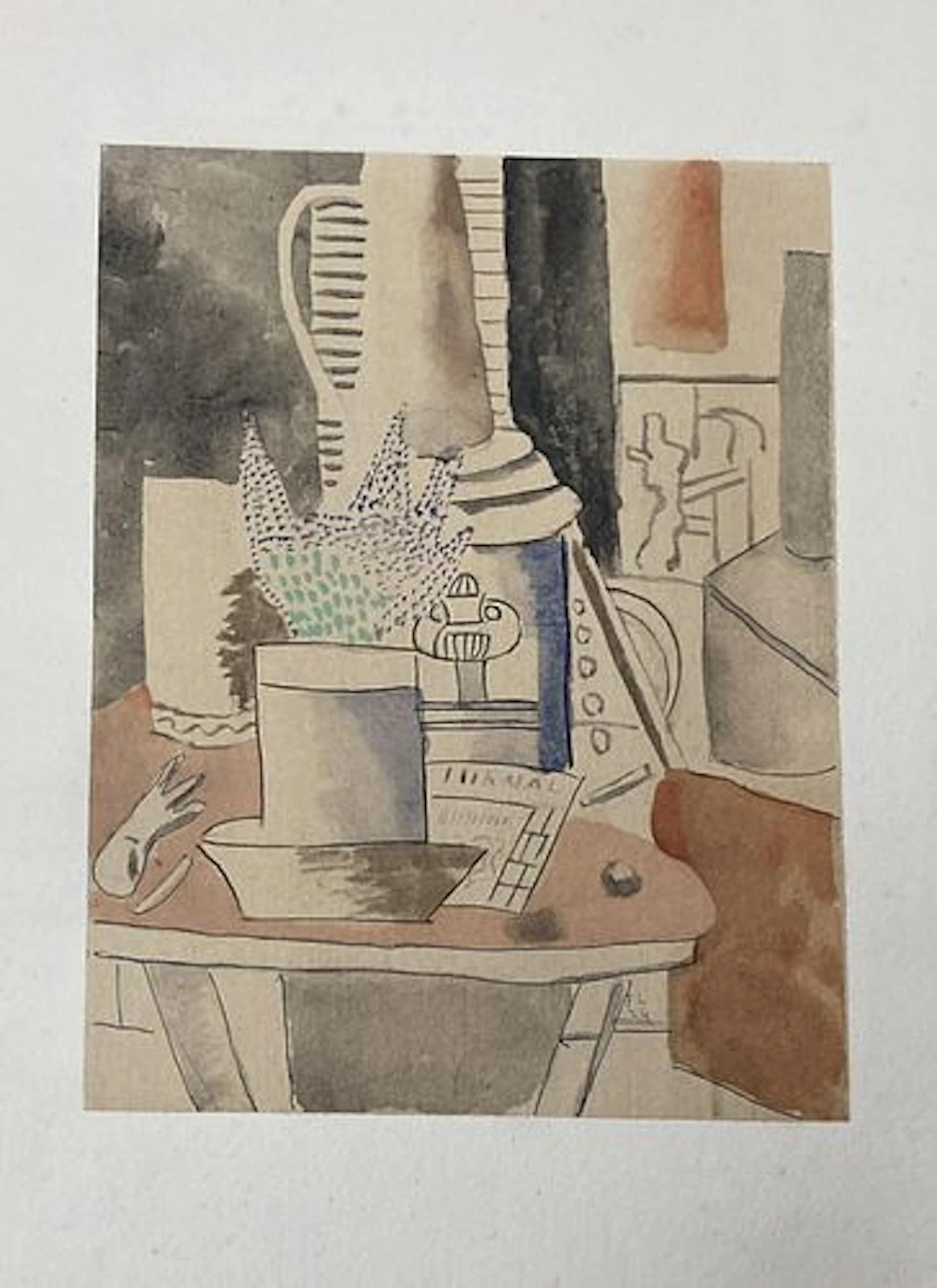 Fernand Leger - Nature morte au journal