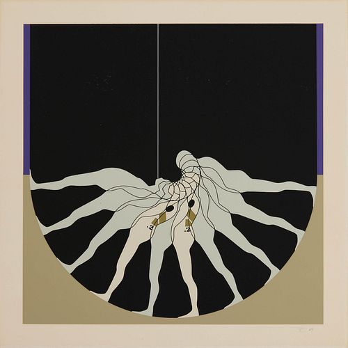 Ernest Trova - Untitled (from Falling Man Manscapes portfolio)