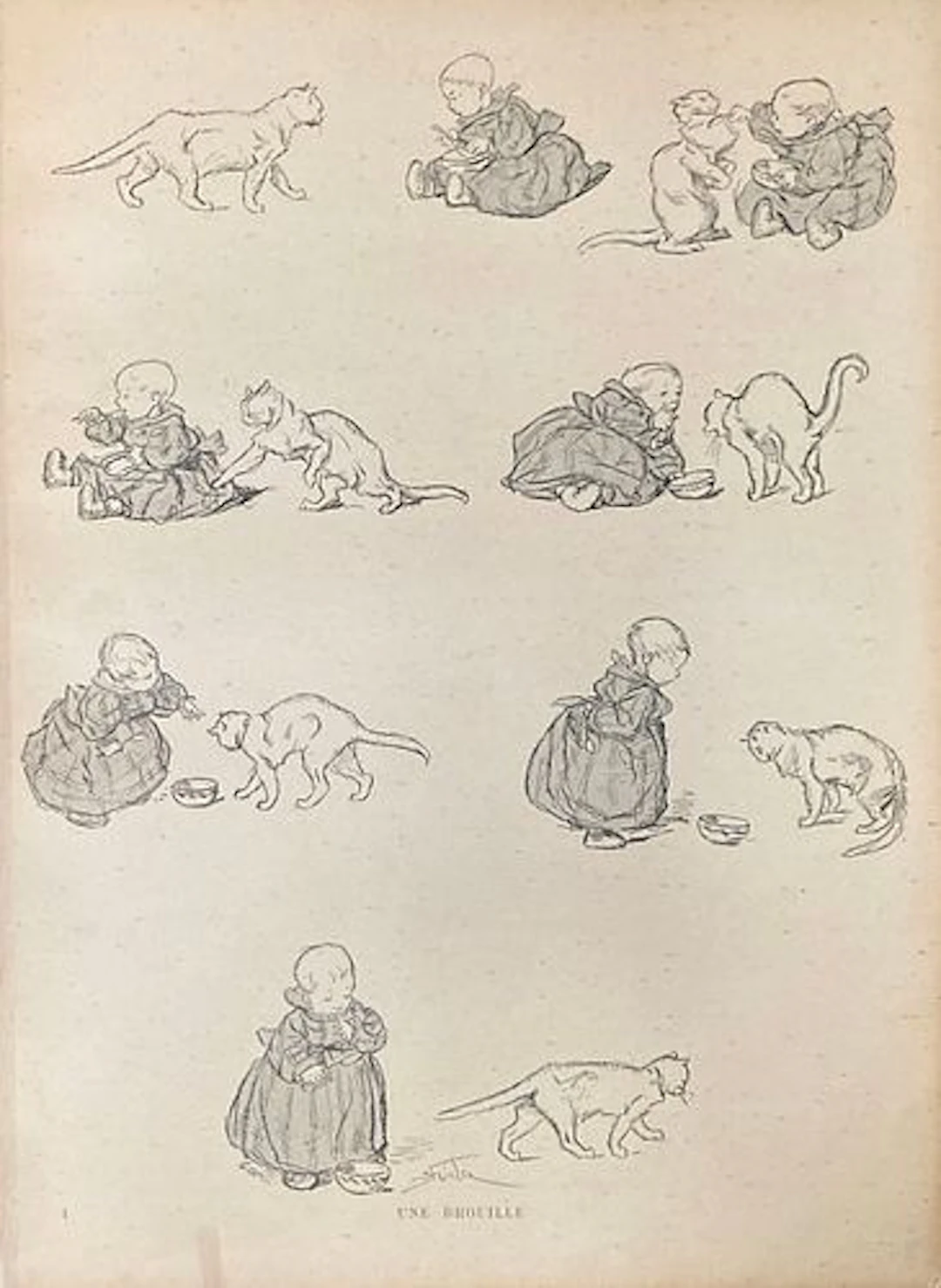 Theophile Alexandre Steinlen - Une Brouille