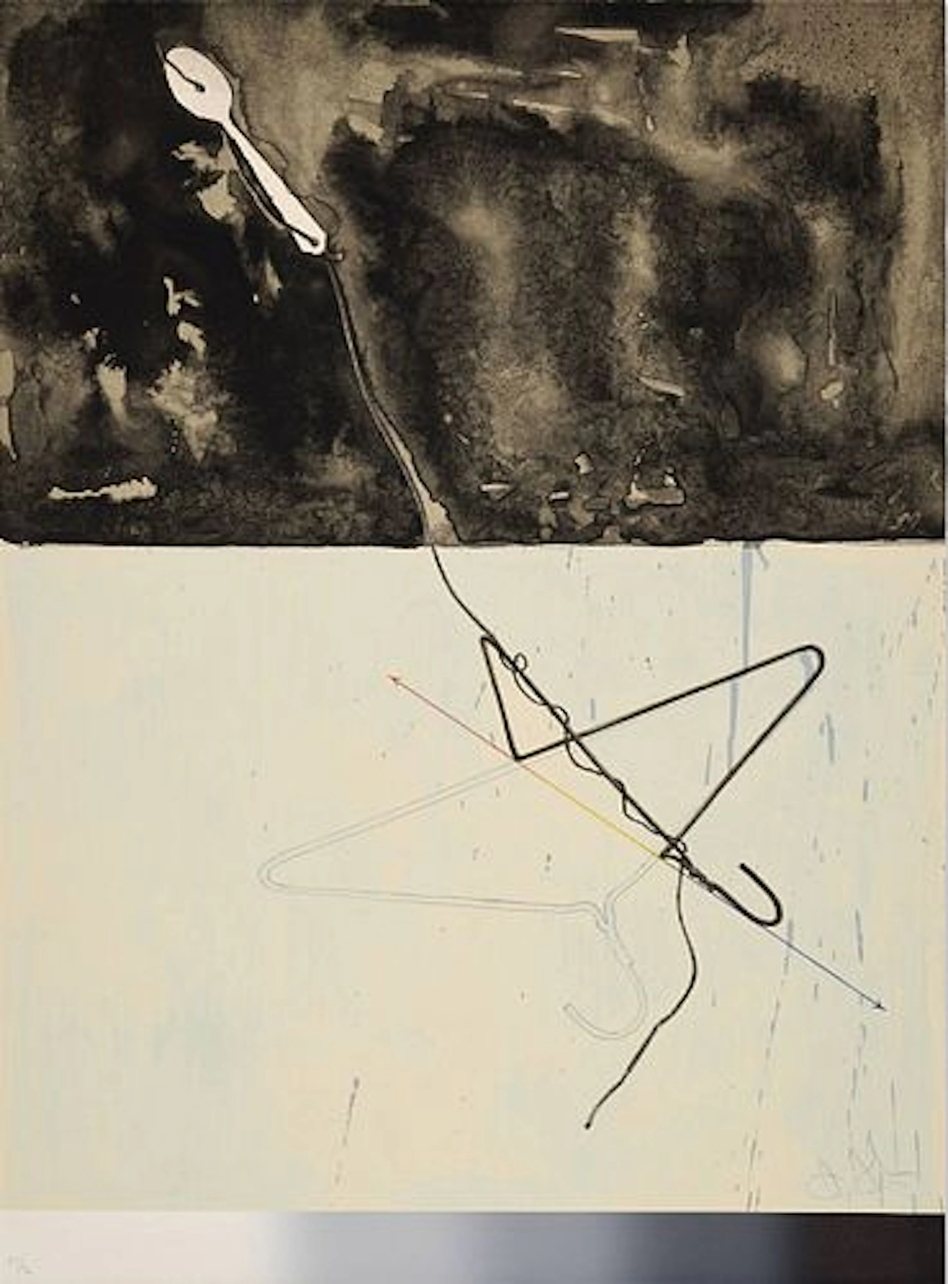 Jasper Johns - Coathanger and Spoon