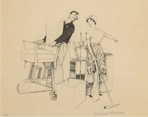 Norman Rockwell - Settling In